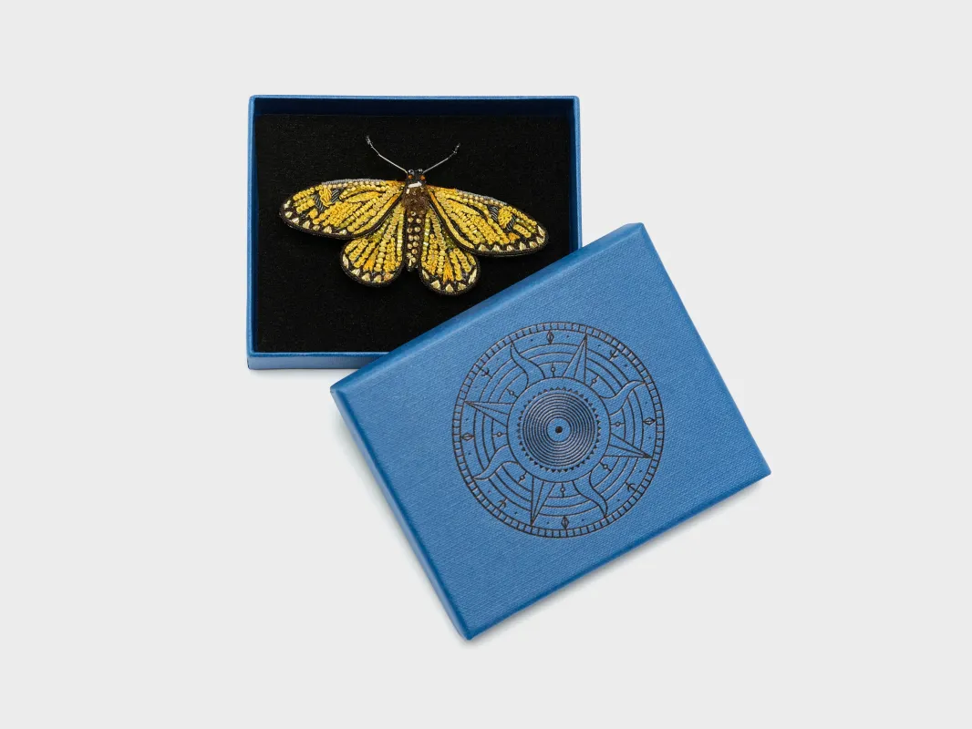 Yellow Coster Brooch (251 / W / YELLOW) made by Bellerose