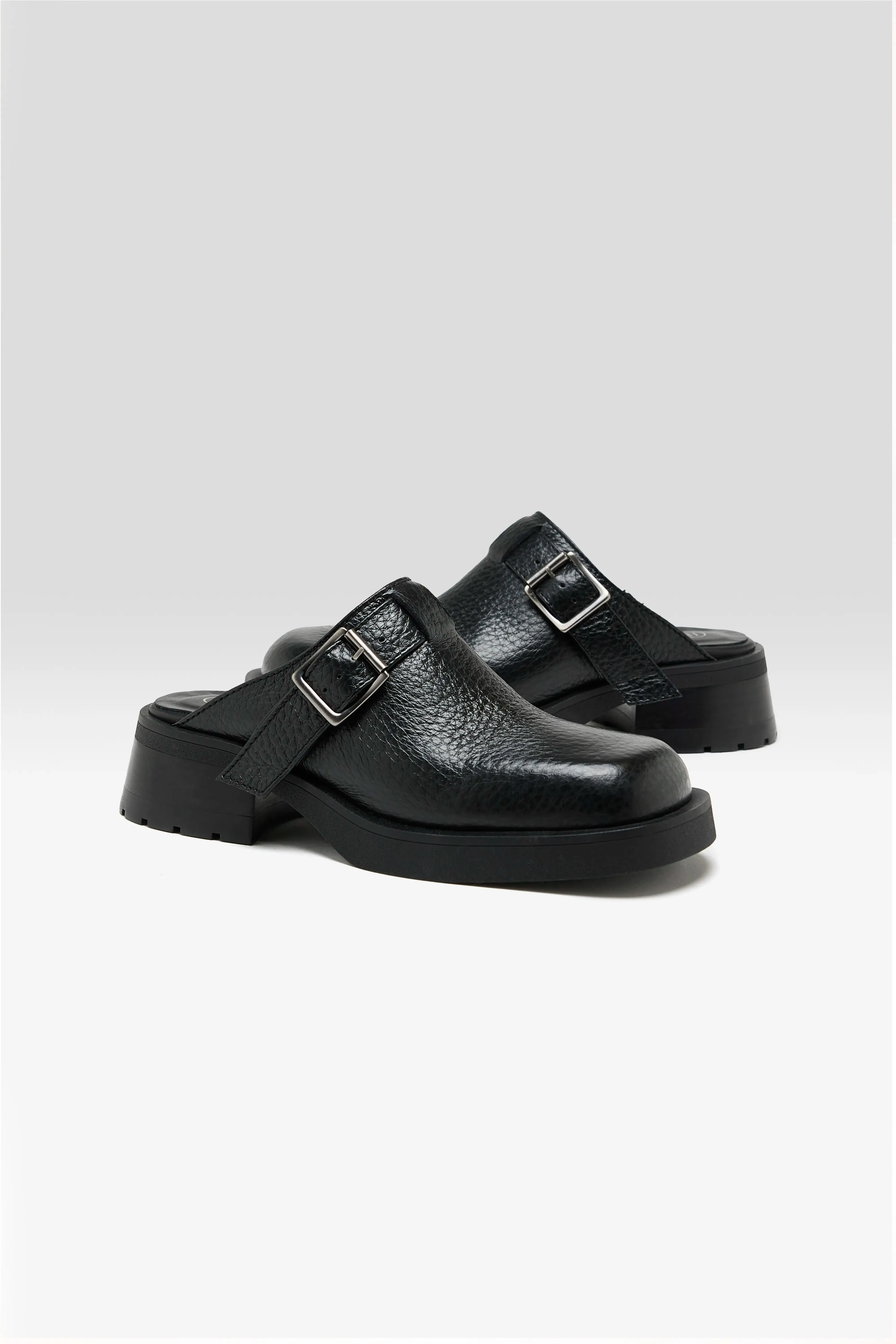 Aroa Black Buckled Mules (251 / W / BLACK) sold by Bellerose product image thumbnail 3
