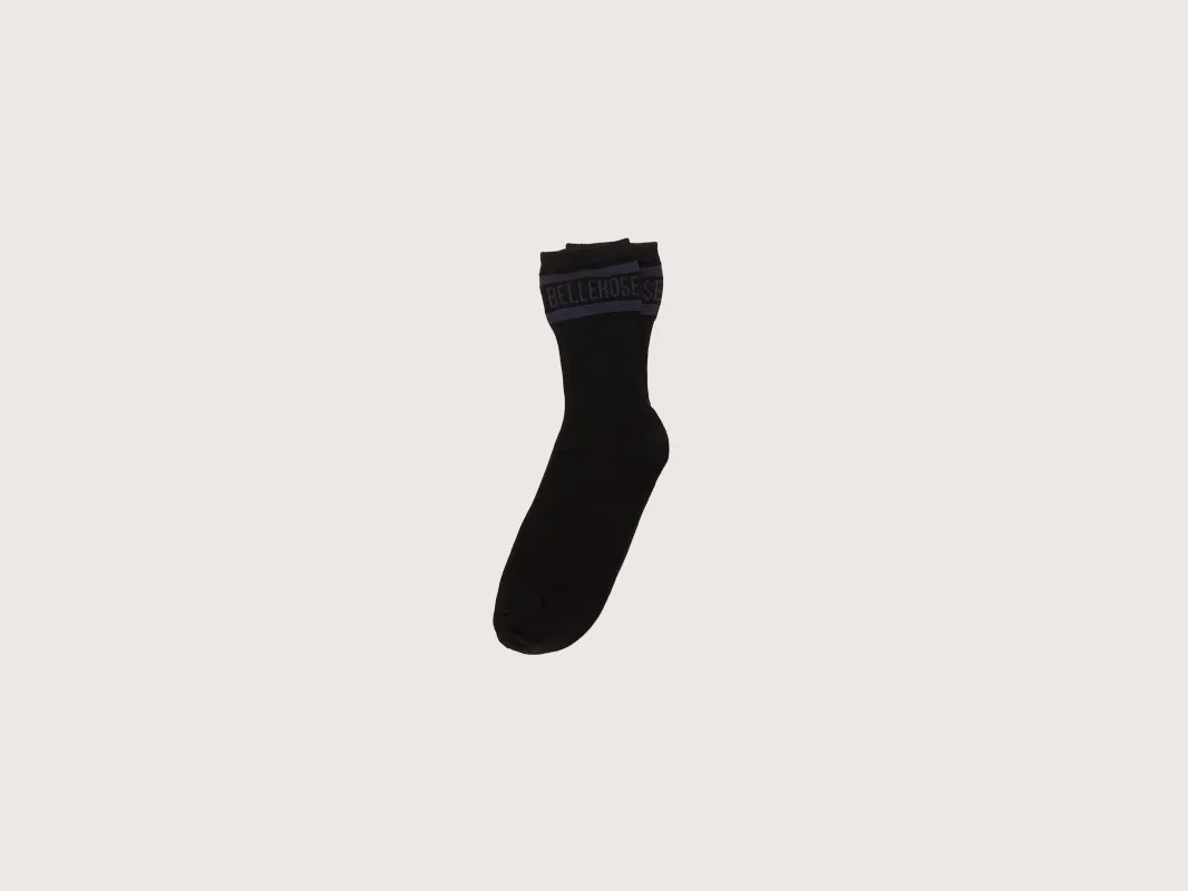 Vree crew socks (251 / W / BLACK) sold by Bellerose