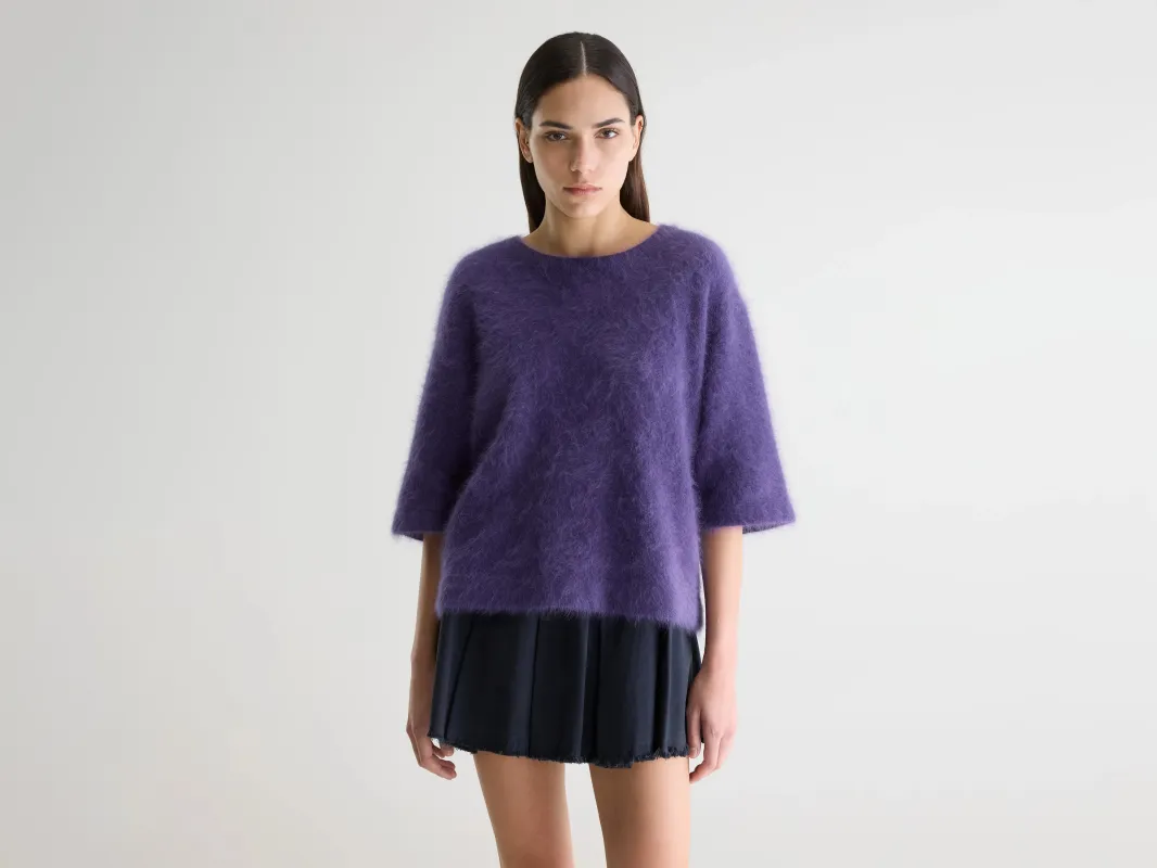 Dime angora-blend sweater (261 / W / GRAPE) sold by Bellerose