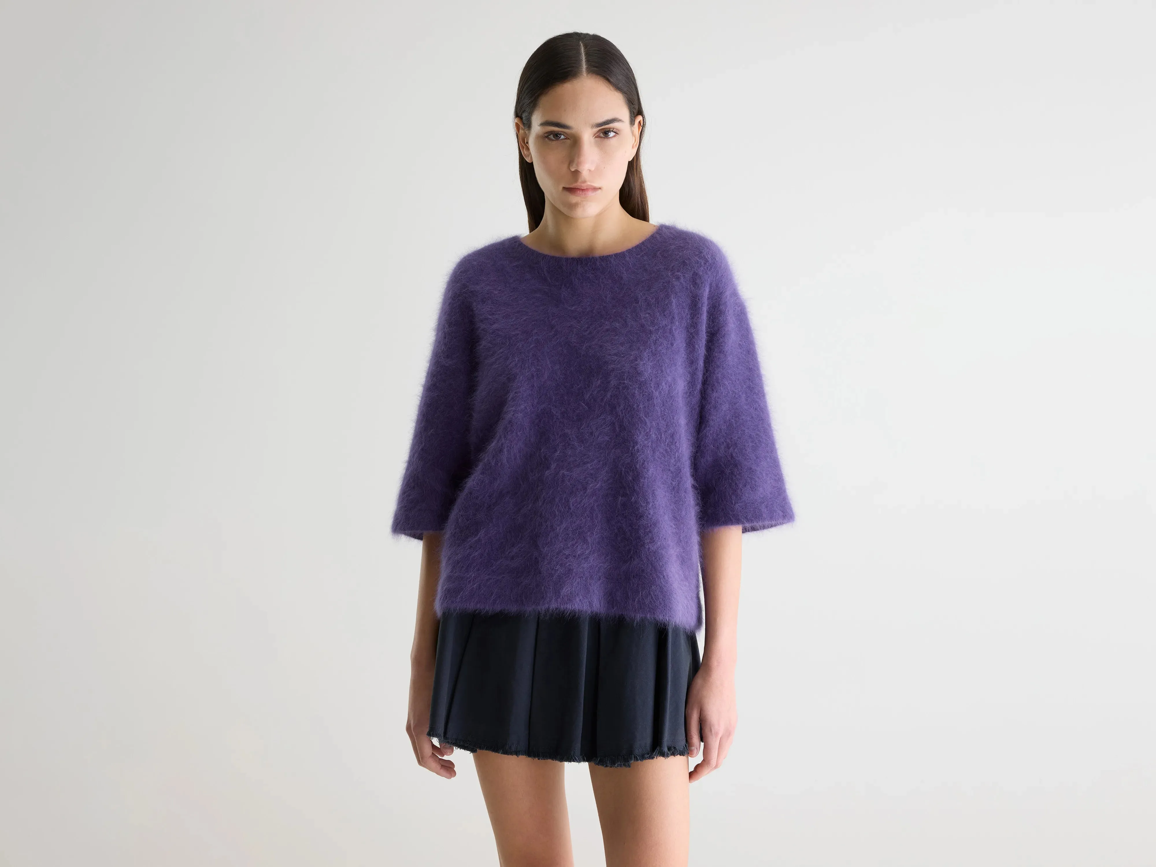 Dime angora-blend sweater (261 / W / GRAPE) sold by Bellerose