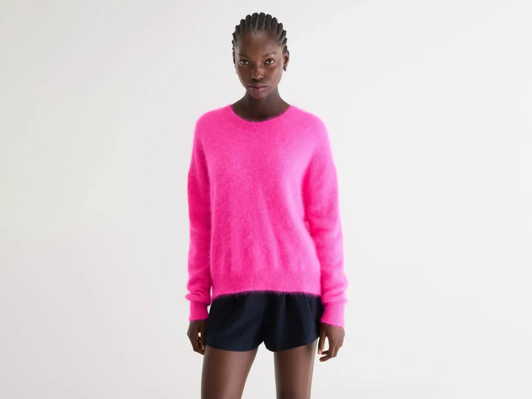 Datus angora-blend sweater (261 / W / FLUO PINK) sold by Bellerose