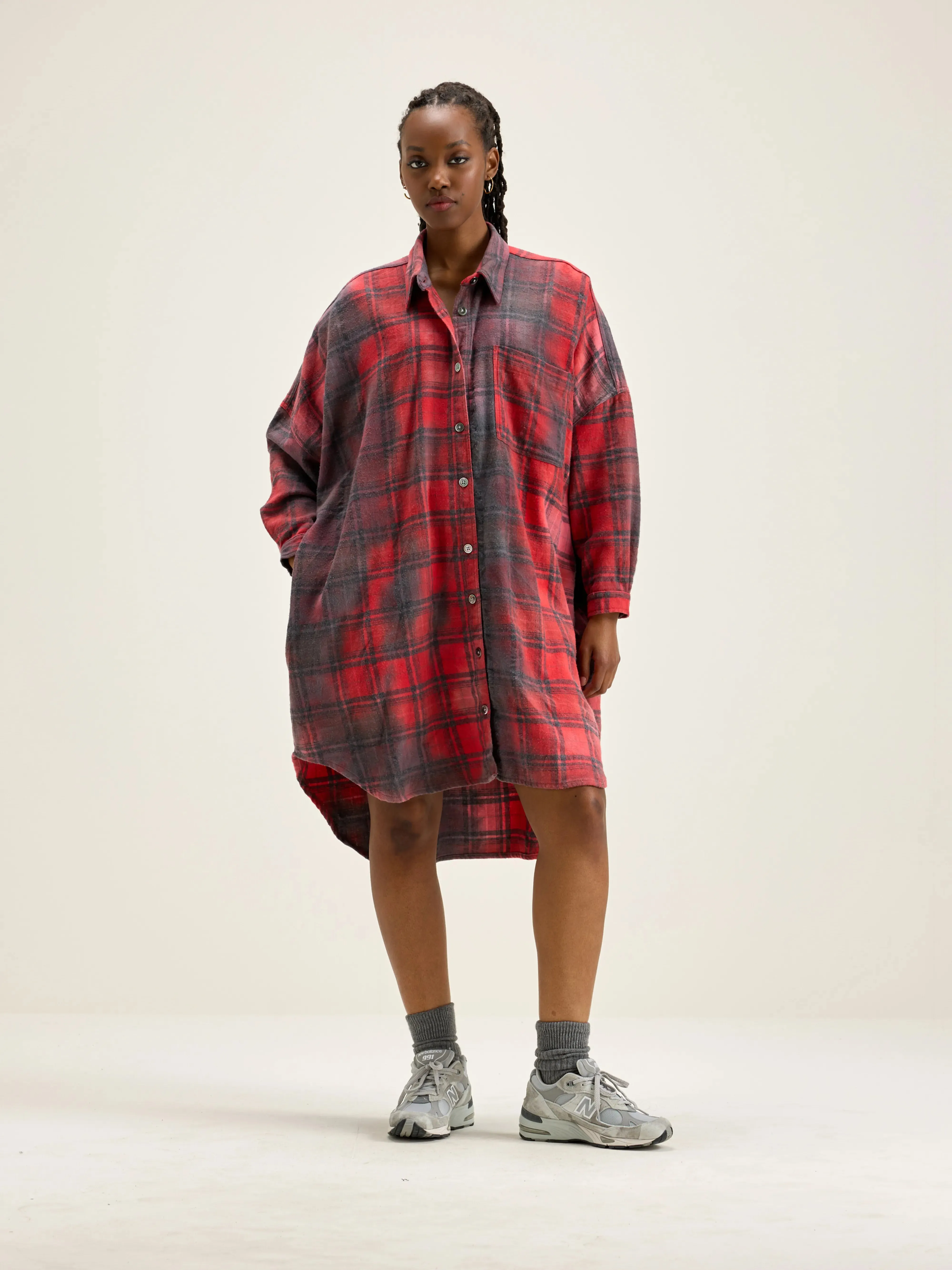 Genk shirt dress (242 / W / CHECK A) sold by Bellerose product image thumbnail 2