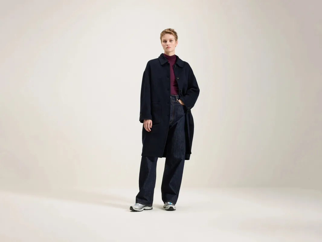 Joanne classic coat (242 / W / NAVY) sold by Bellerose