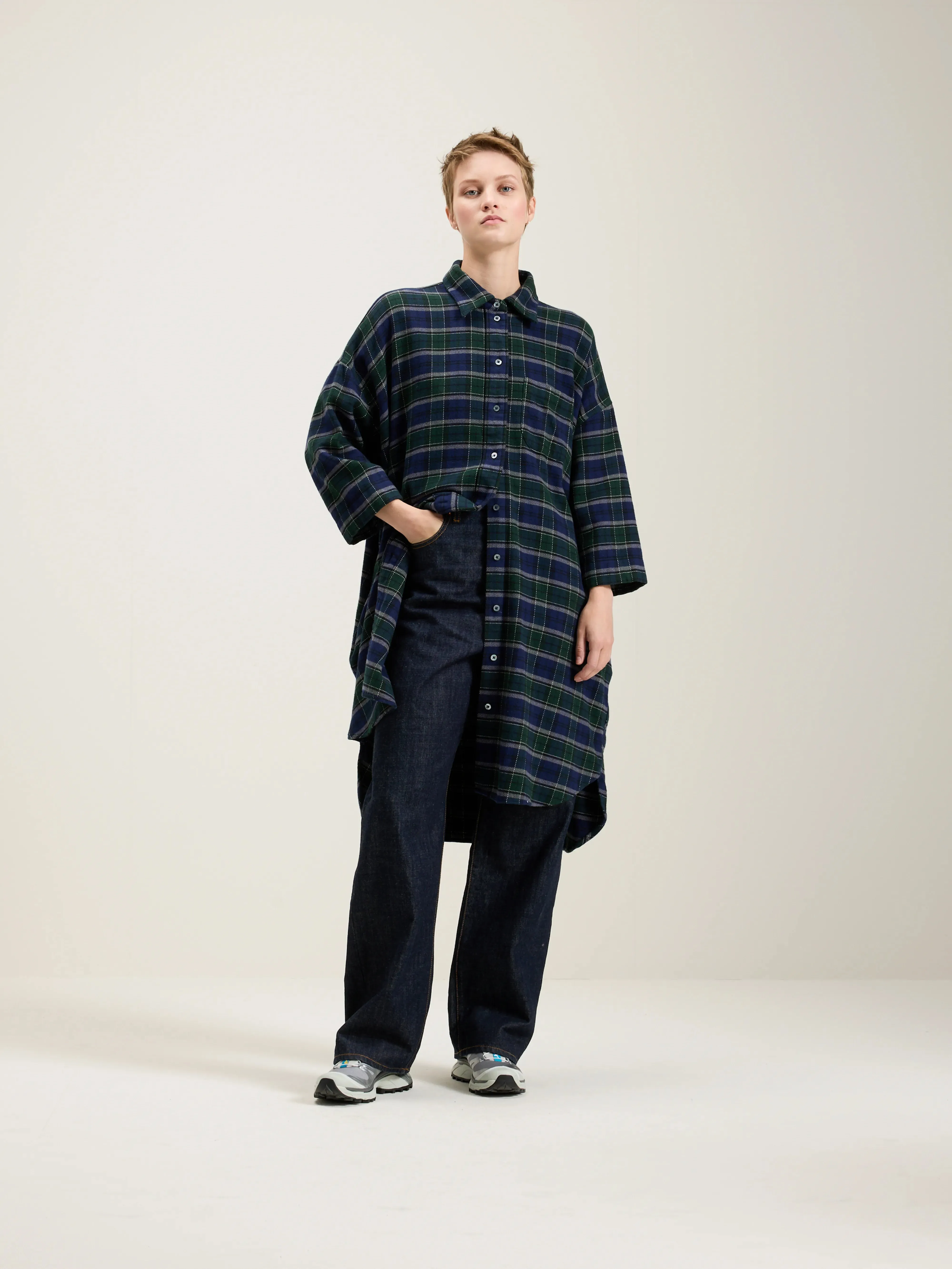 Gladys shirt dress (242 / W / CHECK F) sold by Bellerose product image thumbnail 2