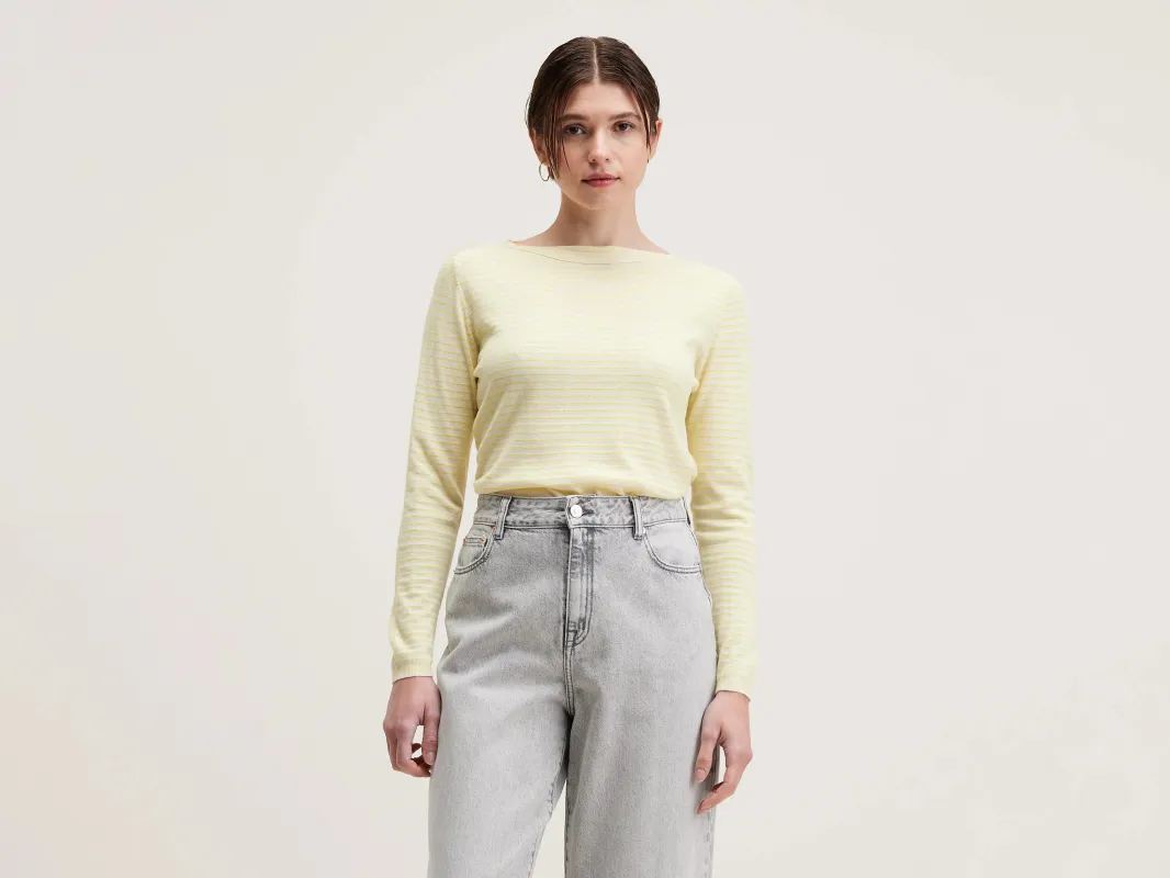 Gop boatneck sweater (242 / W / STRIPE A) sold by Bellerose