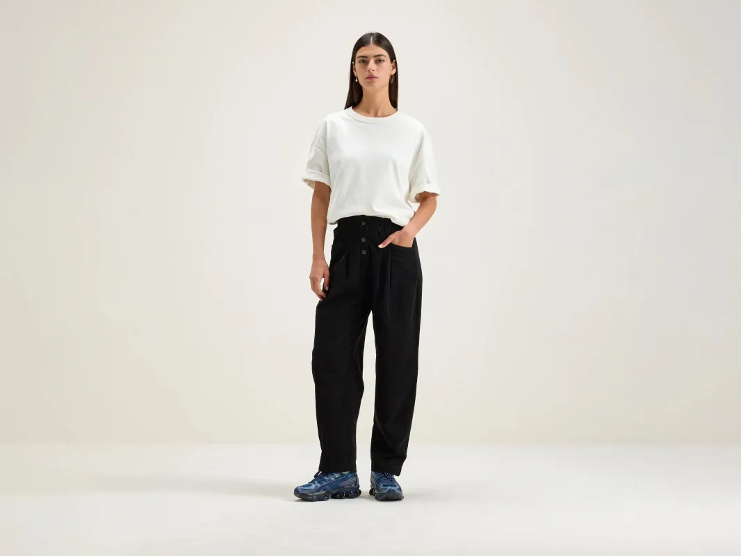 Lilo paperbag trousers (242 / W / BLACK BEAUTY) made by Bellerose