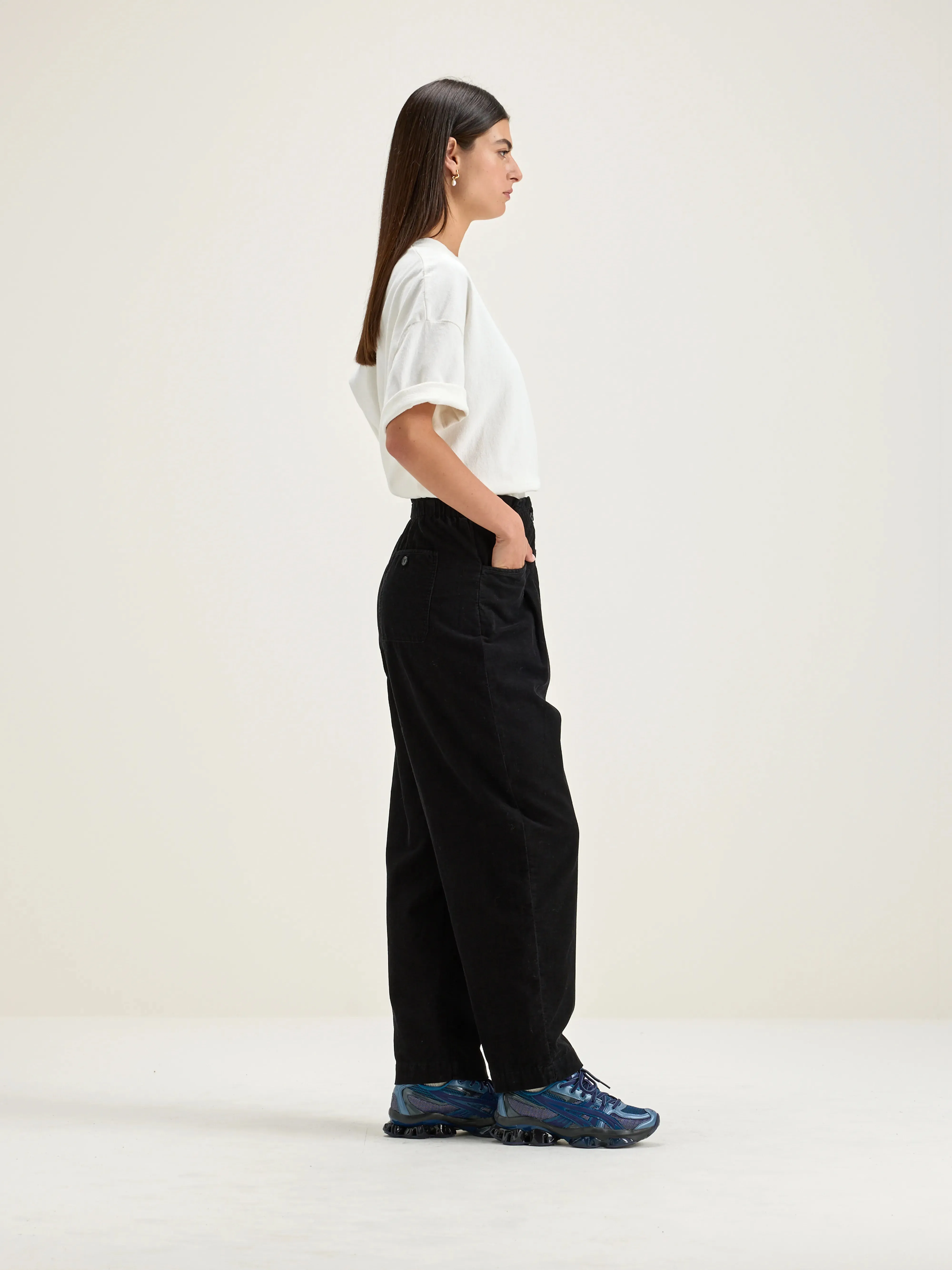 Lilo paperbag trousers (242 / W / BLACK BEAUTY) sold by Bellerose product image thumbnail 5