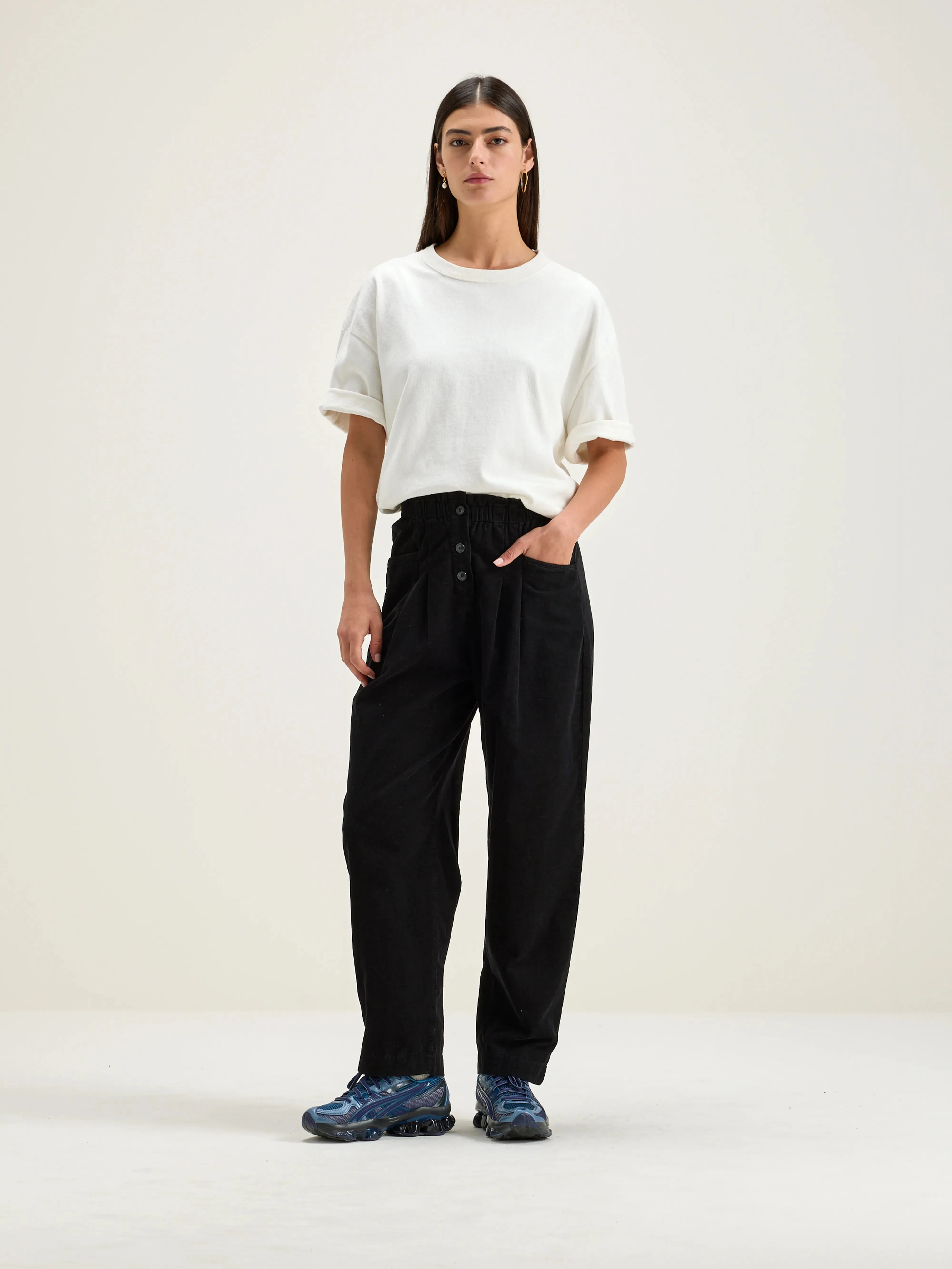 Lilo paperbag trousers (242 / W / BLACK BEAUTY) sold by Bellerose product image thumbnail 2