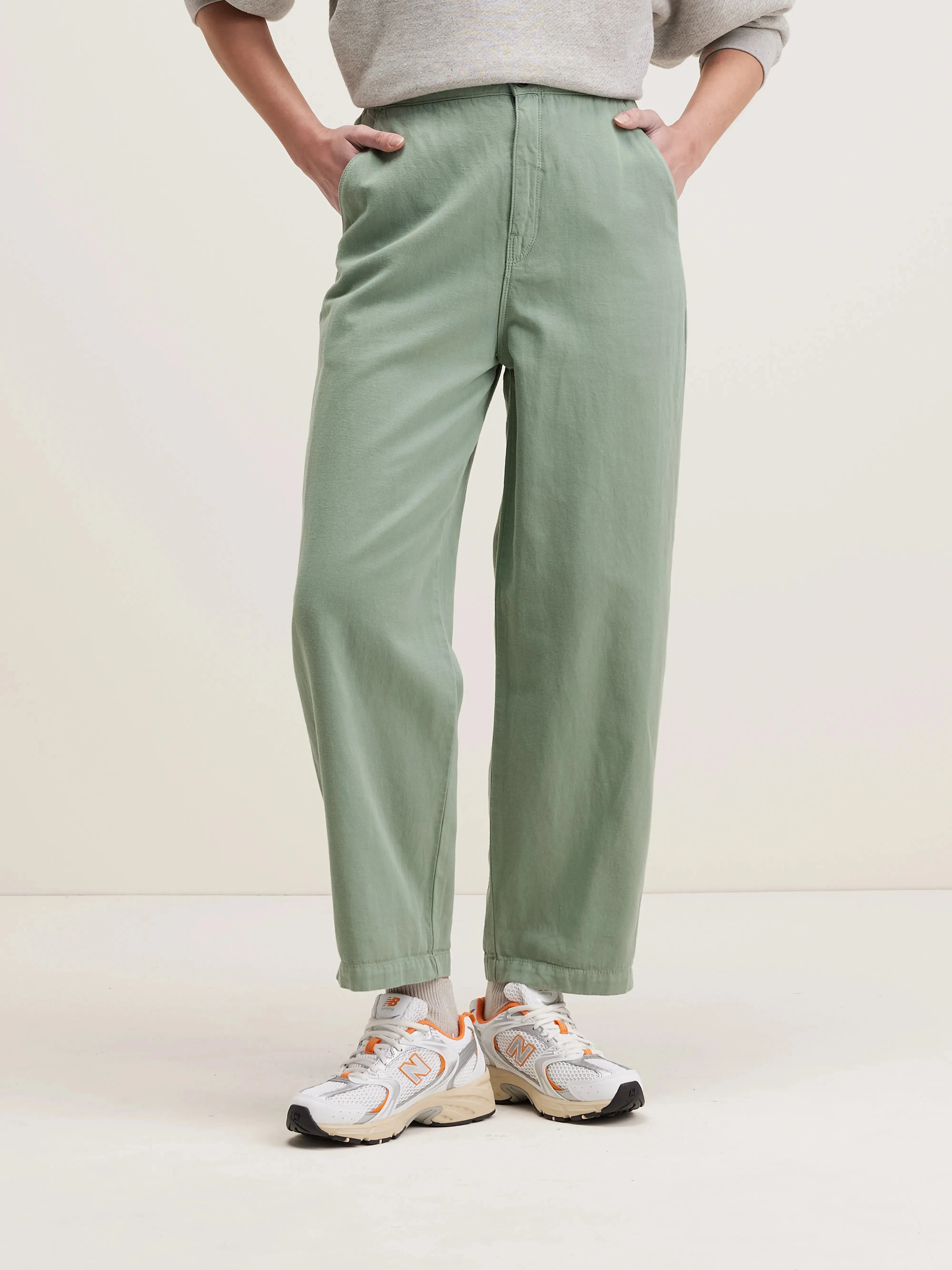 Pasop relaxed trousers (242 / W / EUCALYPTUS) sold by Bellerose product image thumbnail 3