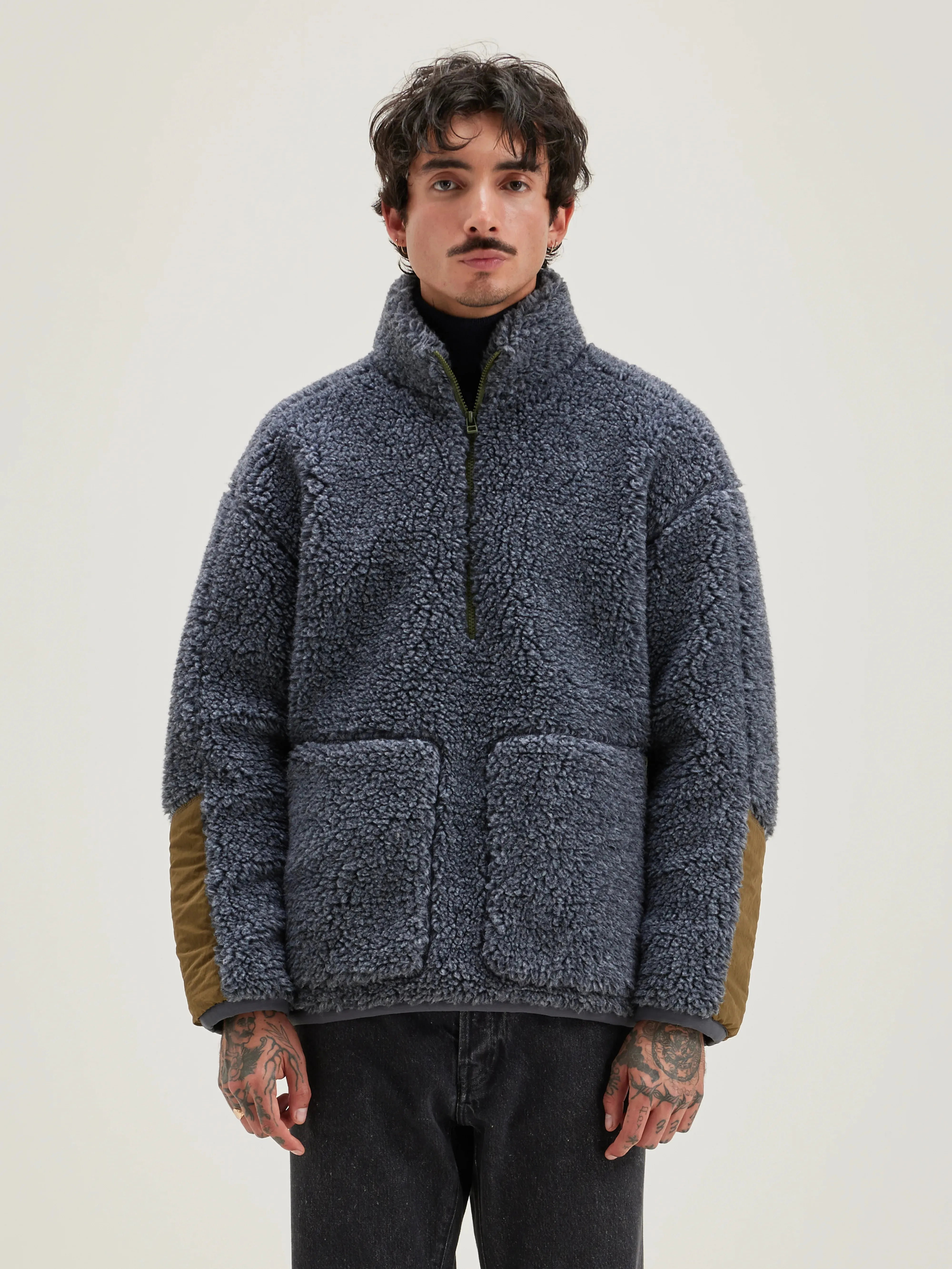 Jordie teddy sweatshirt (242 / M / ANTHRACITE) sold by Bellerose product image thumbnail 3