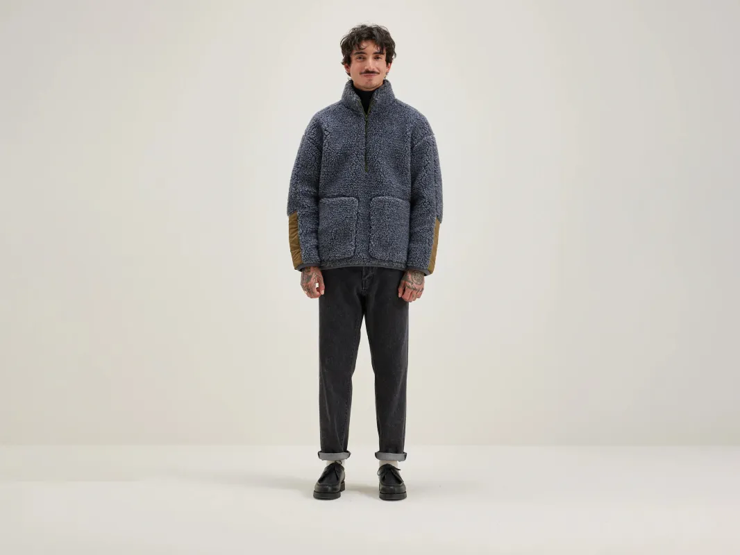 Jordie teddy sweatshirt (242 / M / ANTHRACITE) made by Bellerose