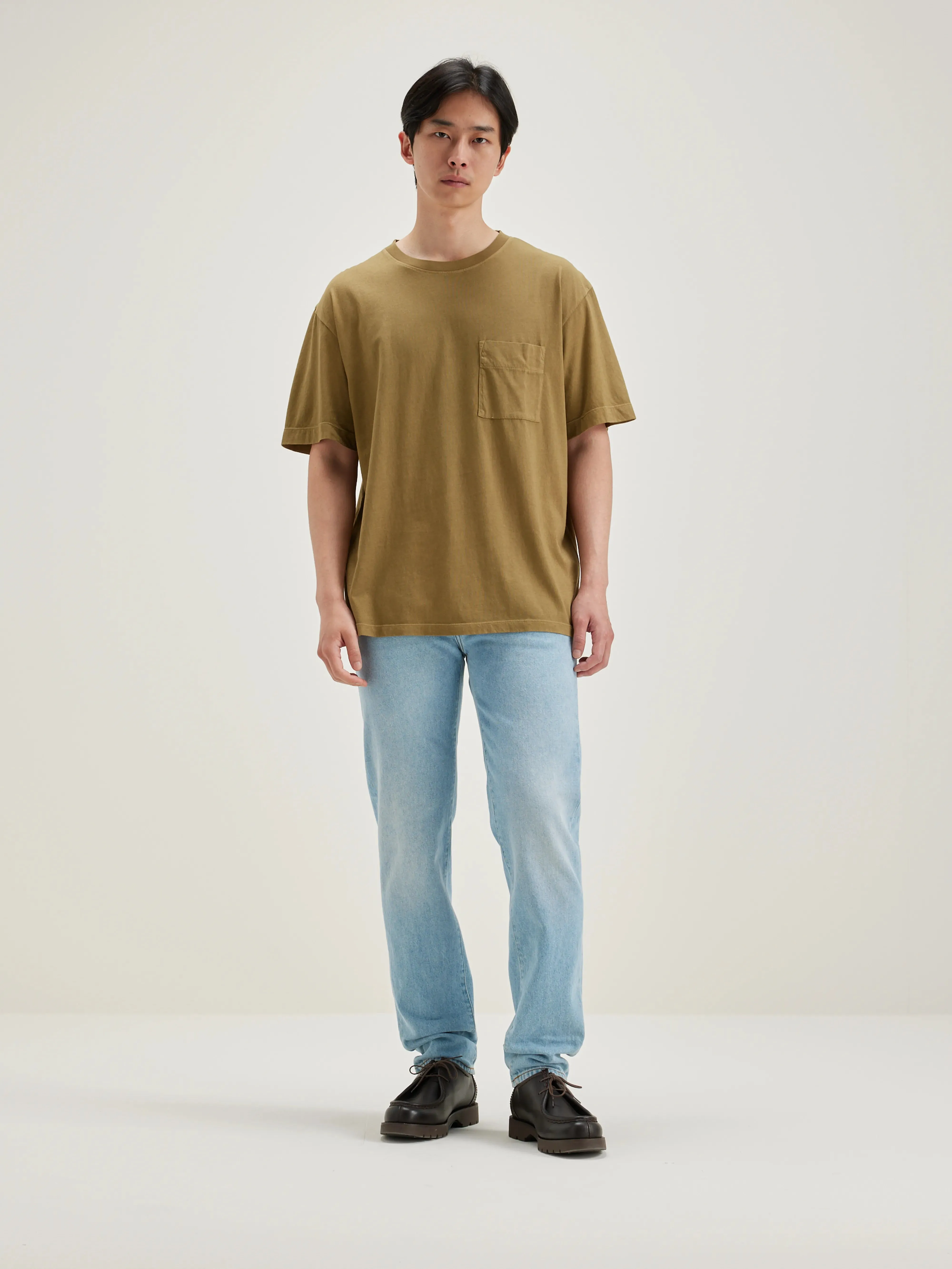 Vanick short-sleeve t-shirt (242 / M / TAN) sold by Bellerose product image thumbnail 3