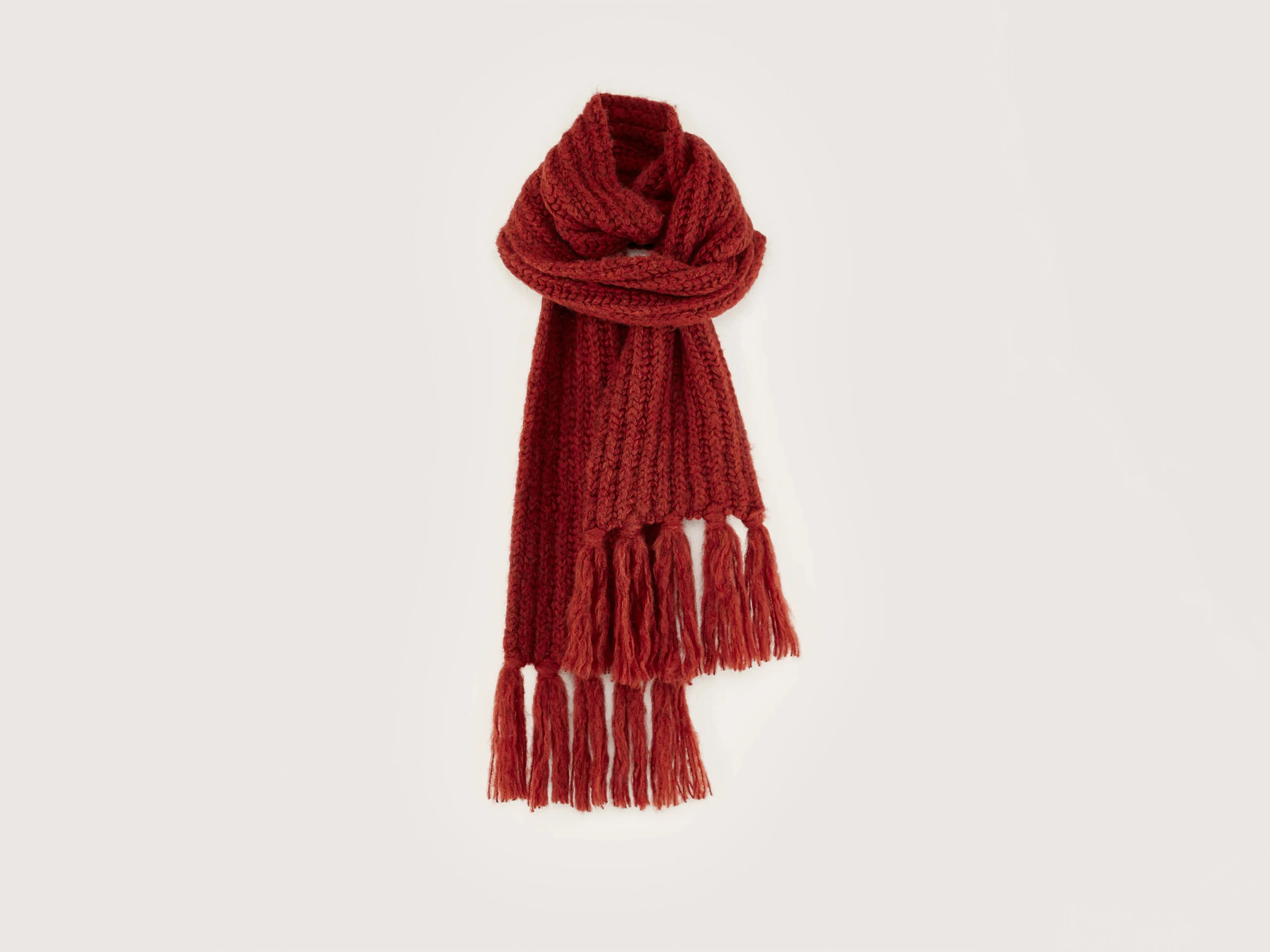 Lioko ribbed scarf (242 / M / MAHOGANY) sold by Bellerose