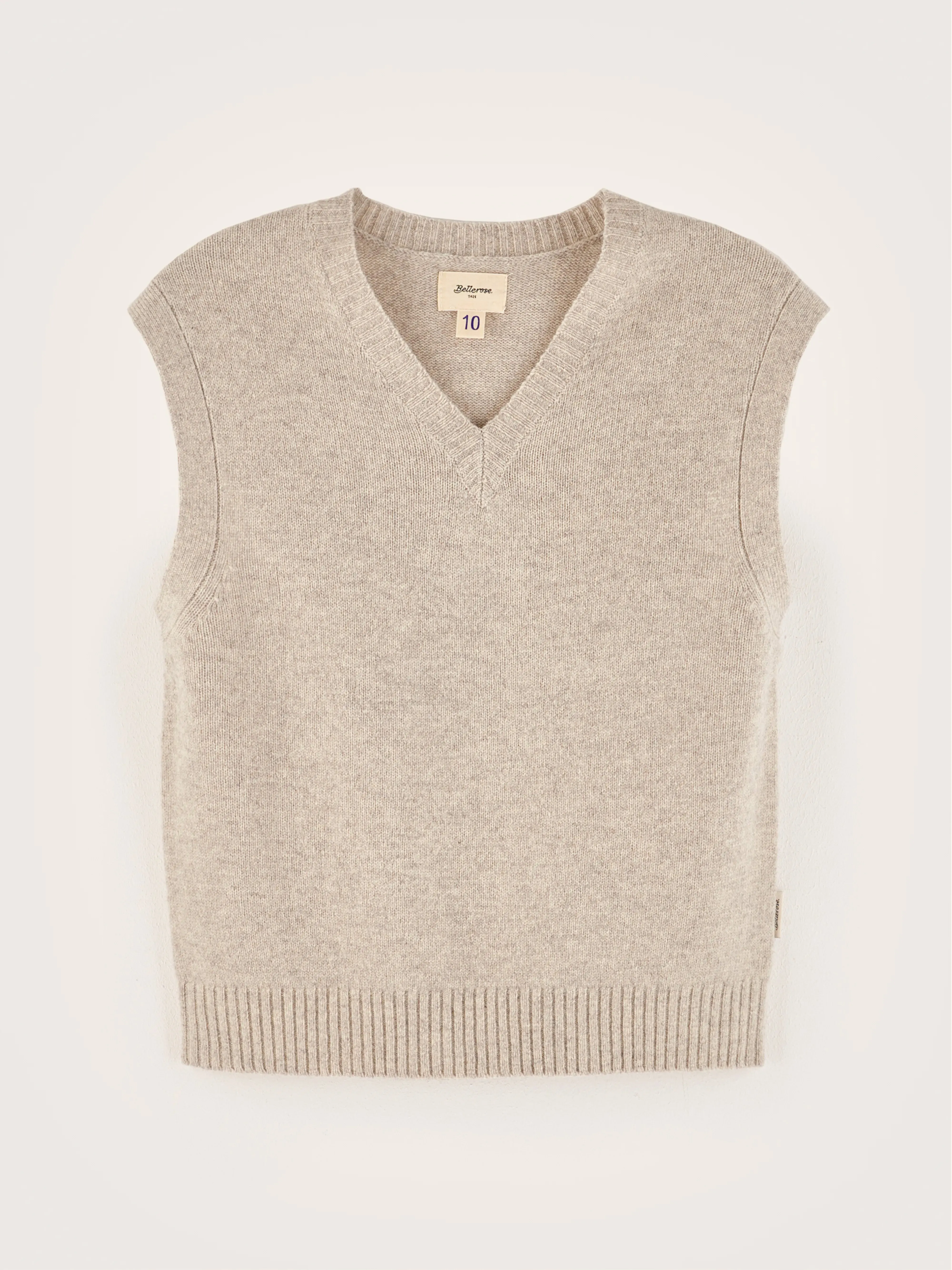 Gatty sleeveless sweater (242 / B / LIGHT GREY) sold by Bellerose product image thumbnail 2