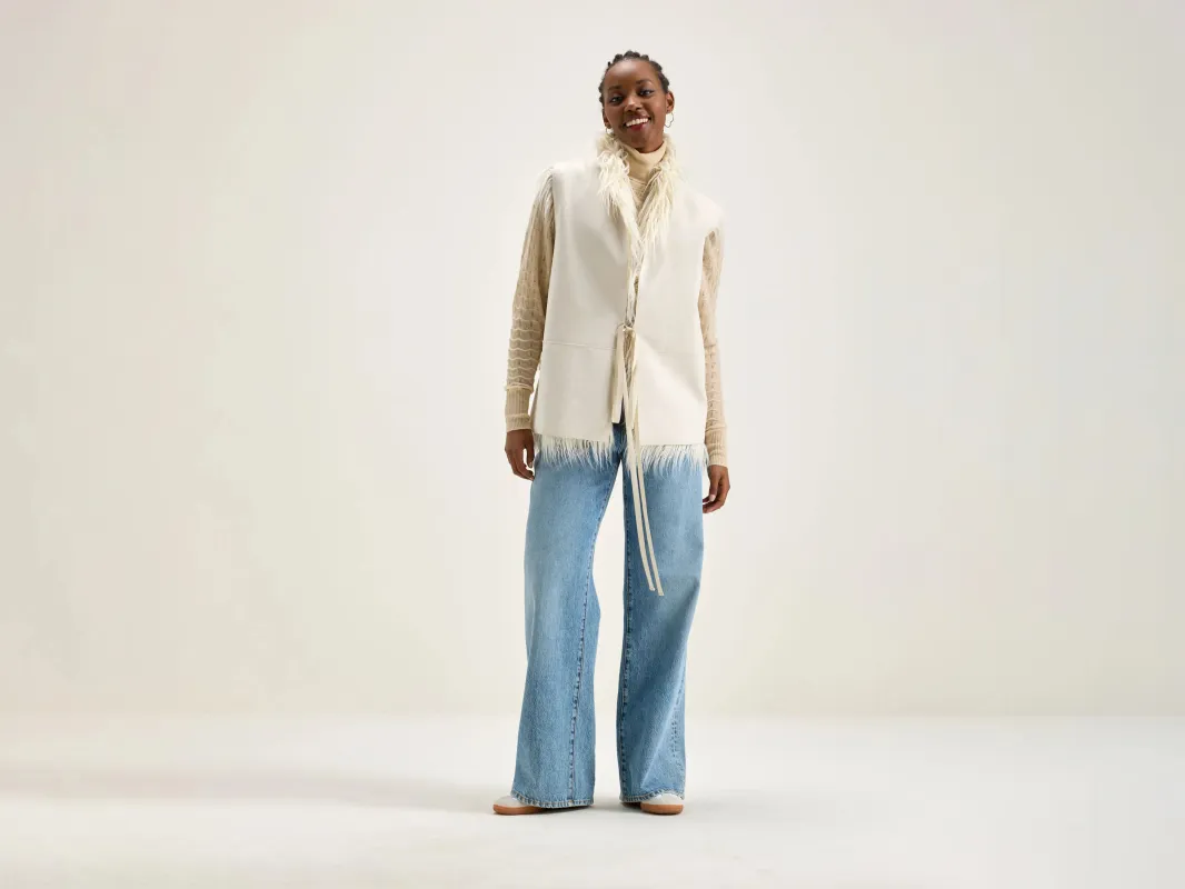 Jaden sleeveless vest (242 / W / CREAM) sold by Bellerose