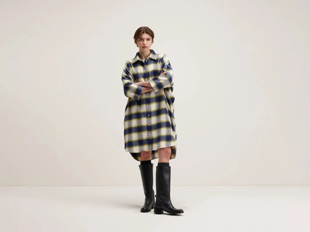 Gladys shirt dress (242 / W / CHECK H) sold by Bellerose