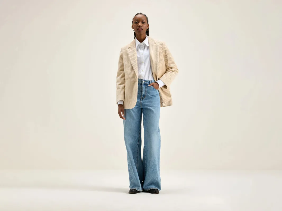 Veil relaxed blazer (242 / W / SHELL) sold by Bellerose