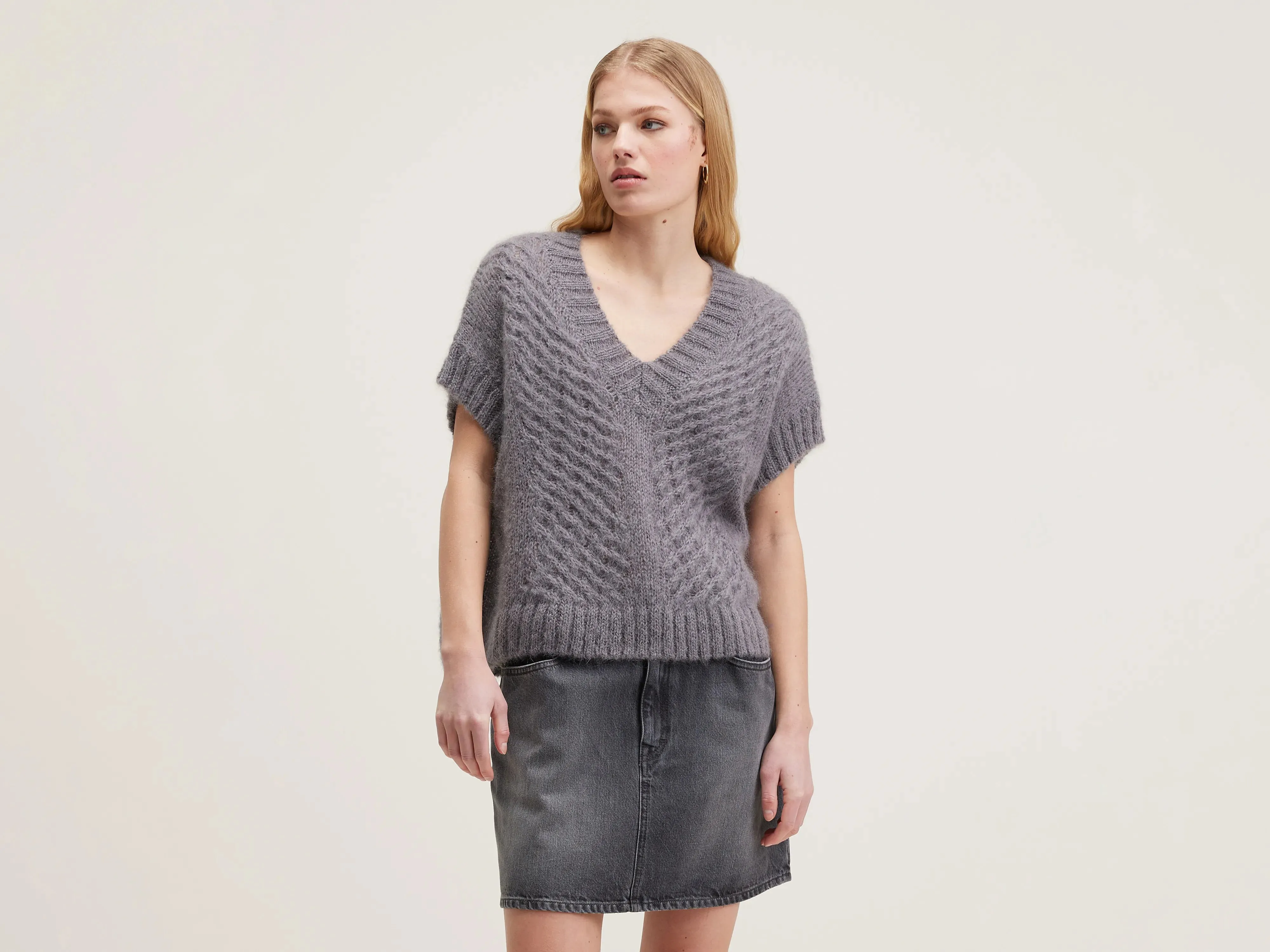 Abevy sleeveless sweater (242 / W / ORAGE) sold by Bellerose