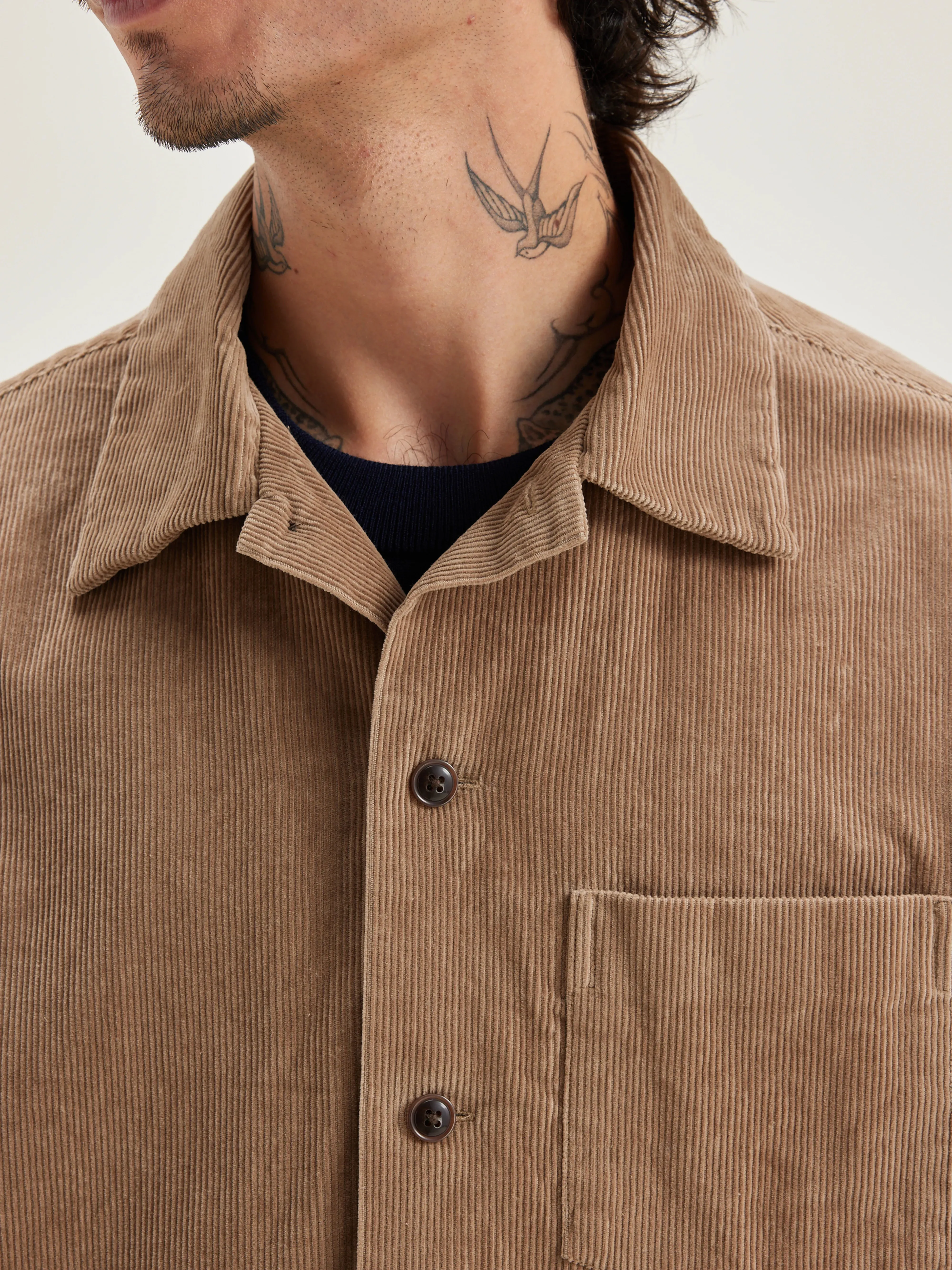 Goney corduroy overshirt (242 / M / WOLF) sold by Bellerose product image thumbnail 5