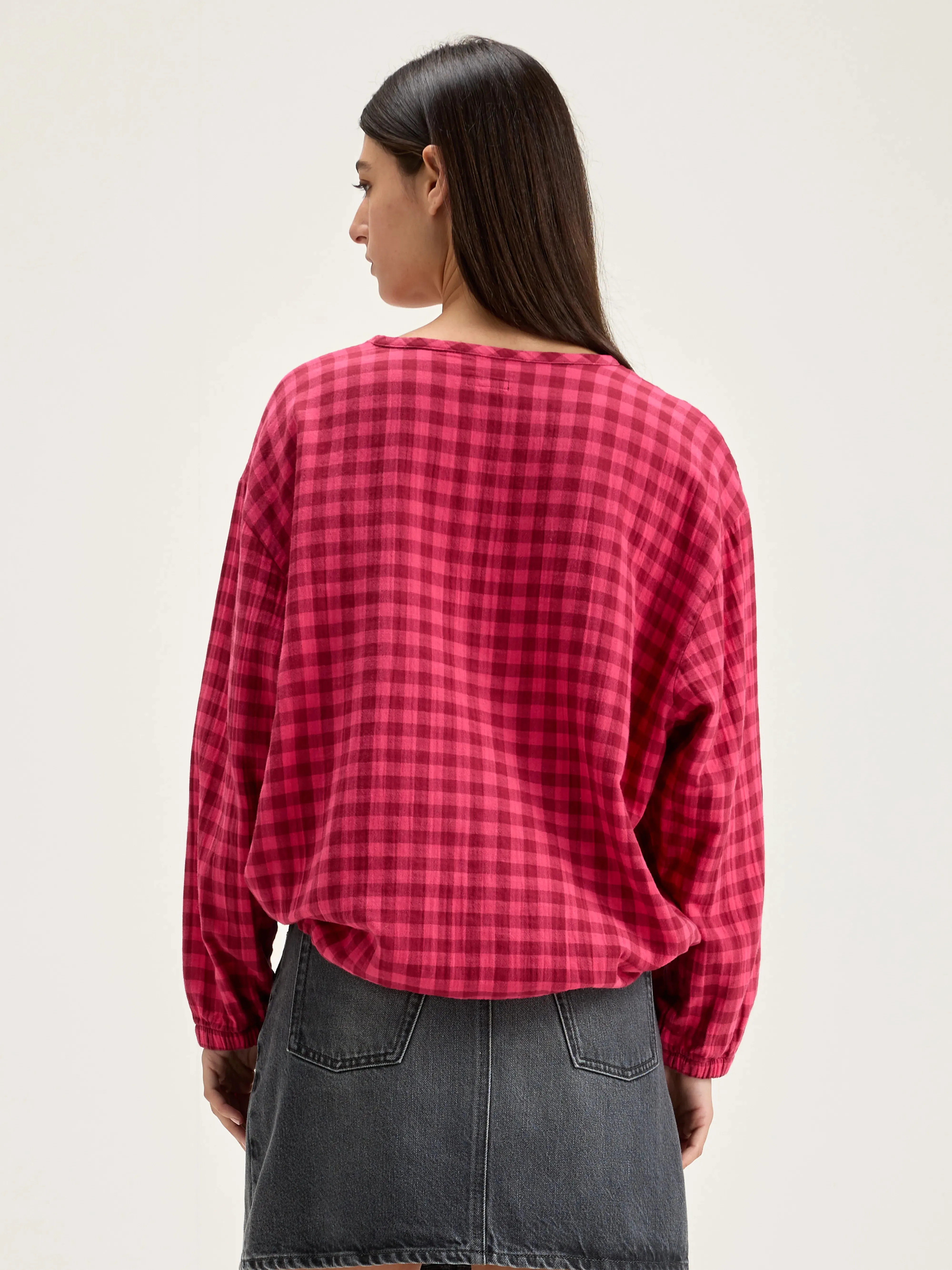 Padoue checked blouse (242 / W / CHECK B) sold by Bellerose product image thumbnail 4