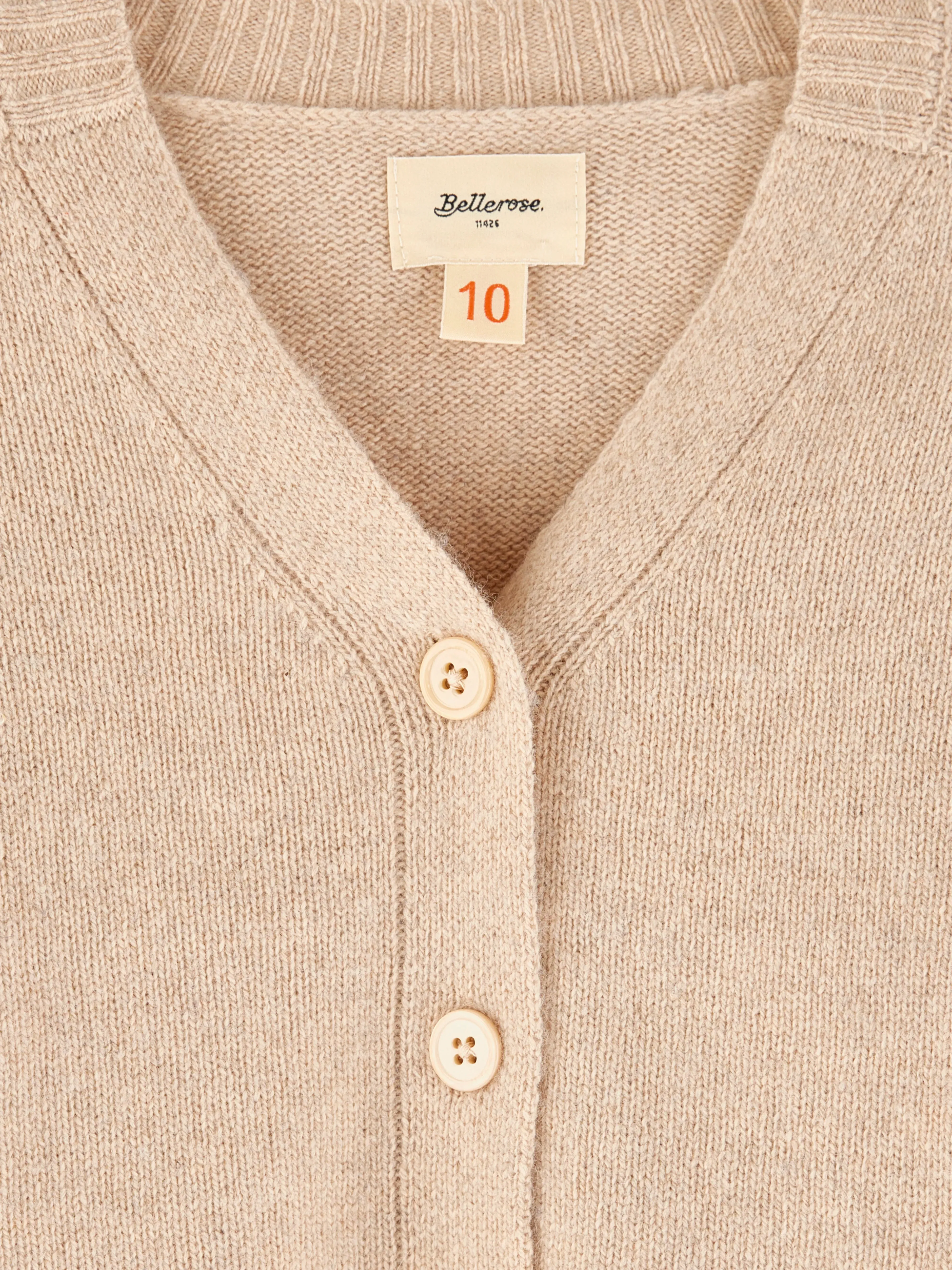 Gimp v-neck cardigan (242 / G / OATMEAL) sold by Bellerose product image thumbnail 3