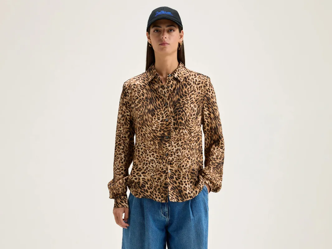 Pekin leopard shirt (242 / W / DISPLAY B) made by Bellerose