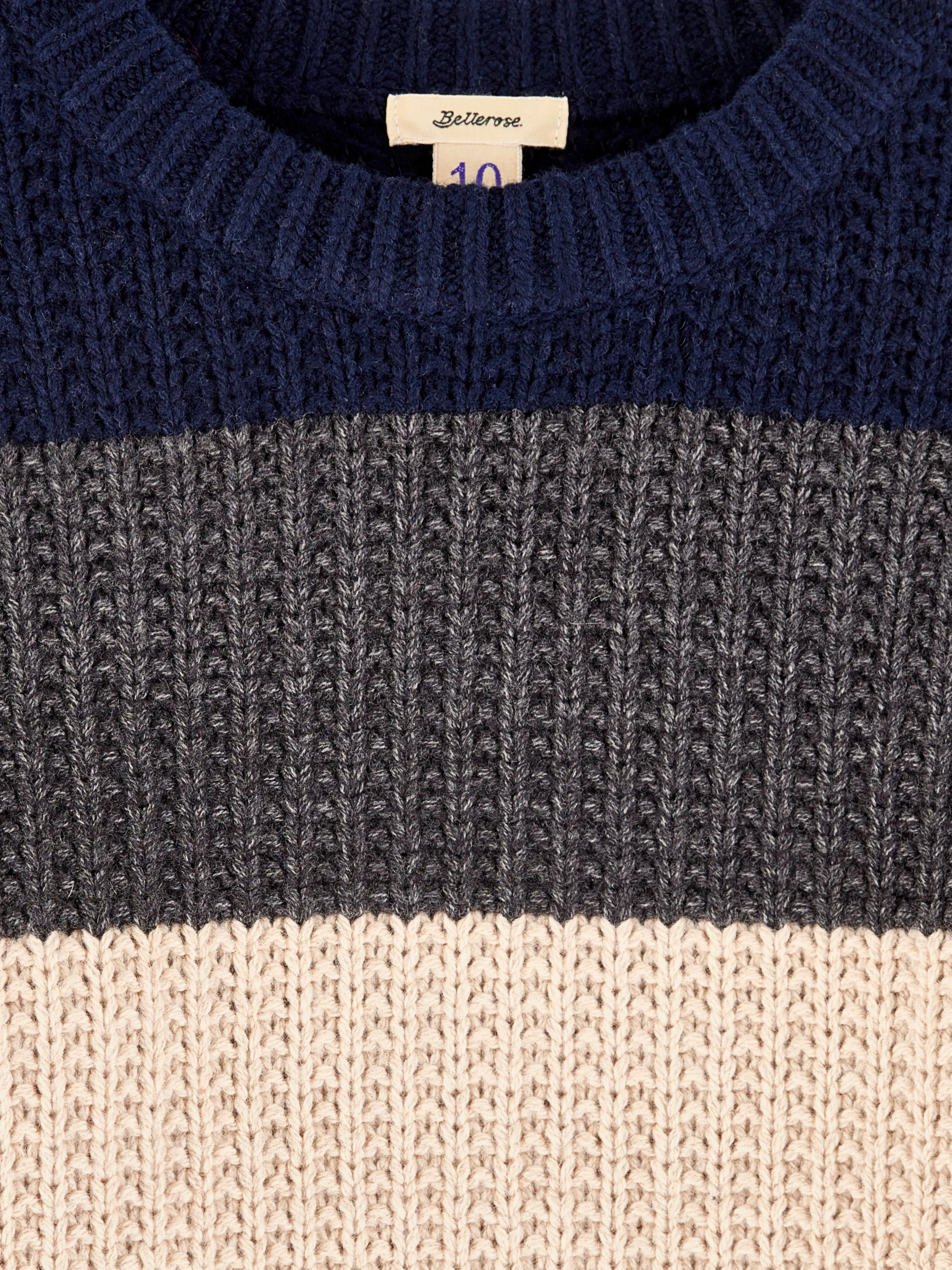 Giman crew-neck sweater (242 / B / STRIPE A) sold by Bellerose product image thumbnail 4