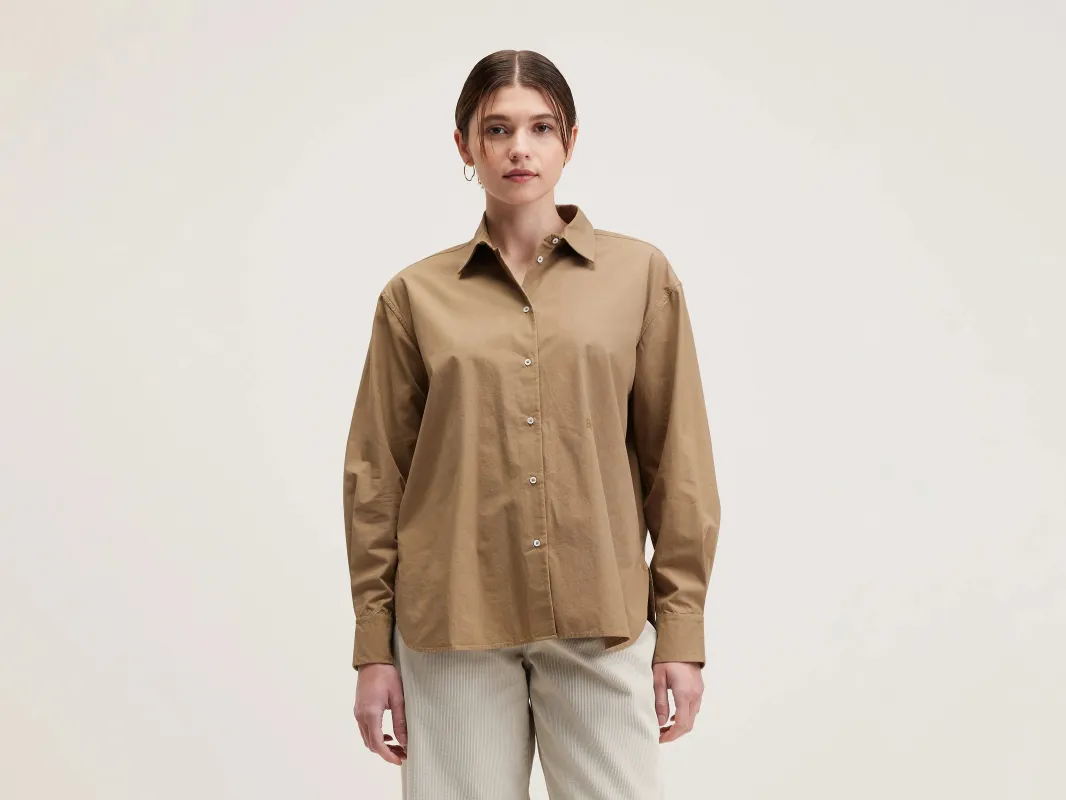 Gastoo poplin shirt (242 / W / TAN) sold by Bellerose