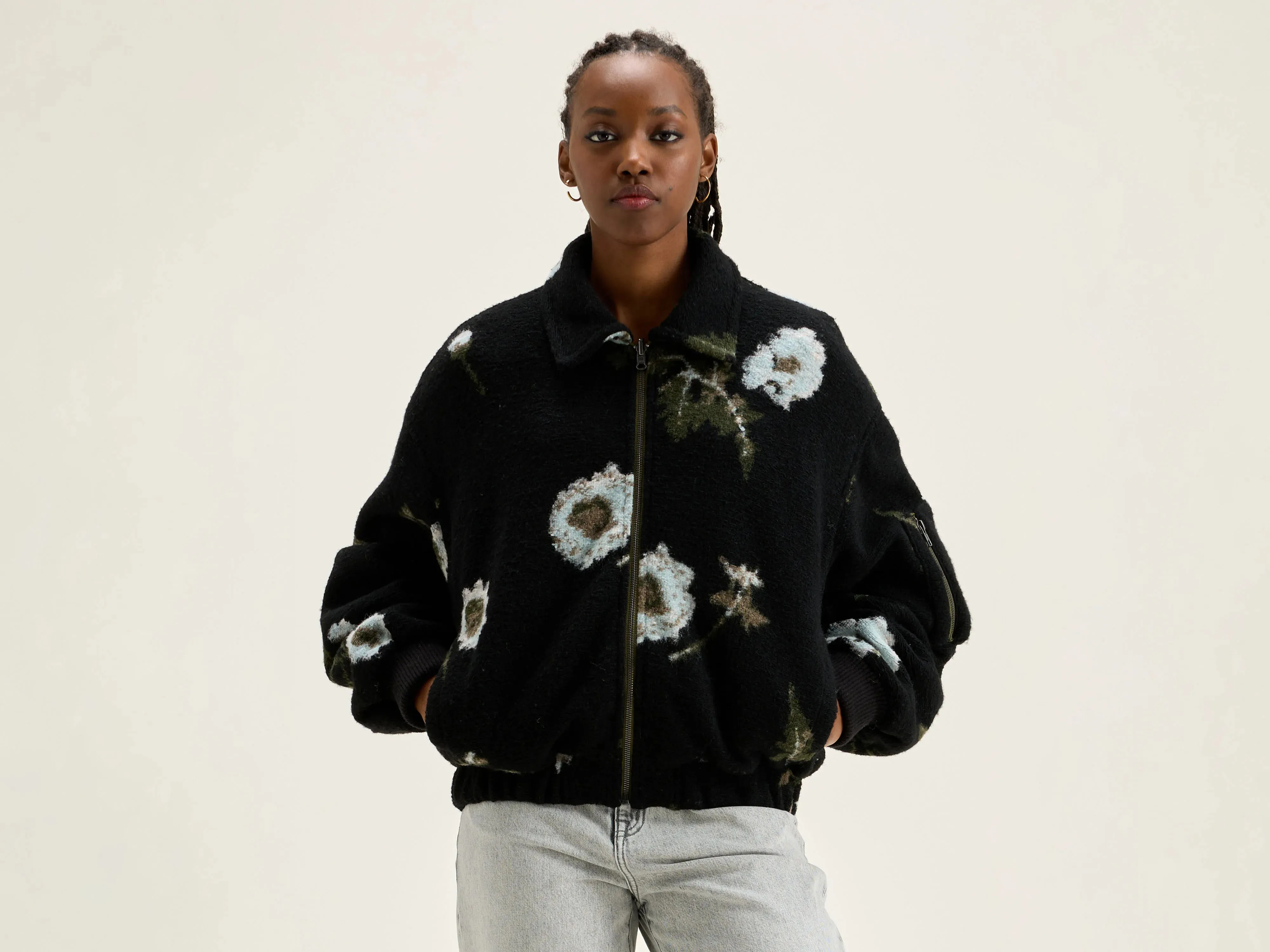 Asher bomber-style sweatshirt (242 / W / COMBO A) sold by Bellerose