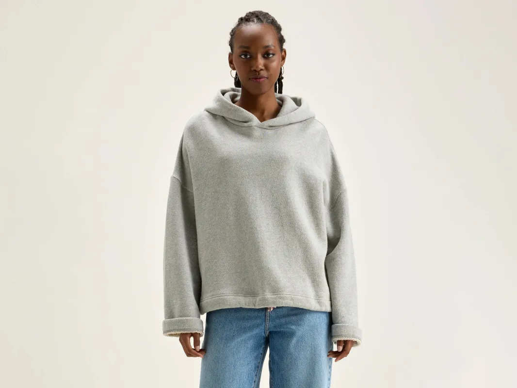 Cate hoodie (242 / W / H. GREY) sold by Bellerose