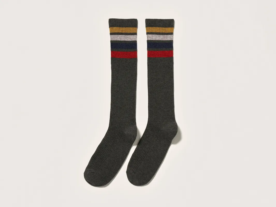Bopek knee-high socks (242 / G / DARK GREY) sold by Bellerose