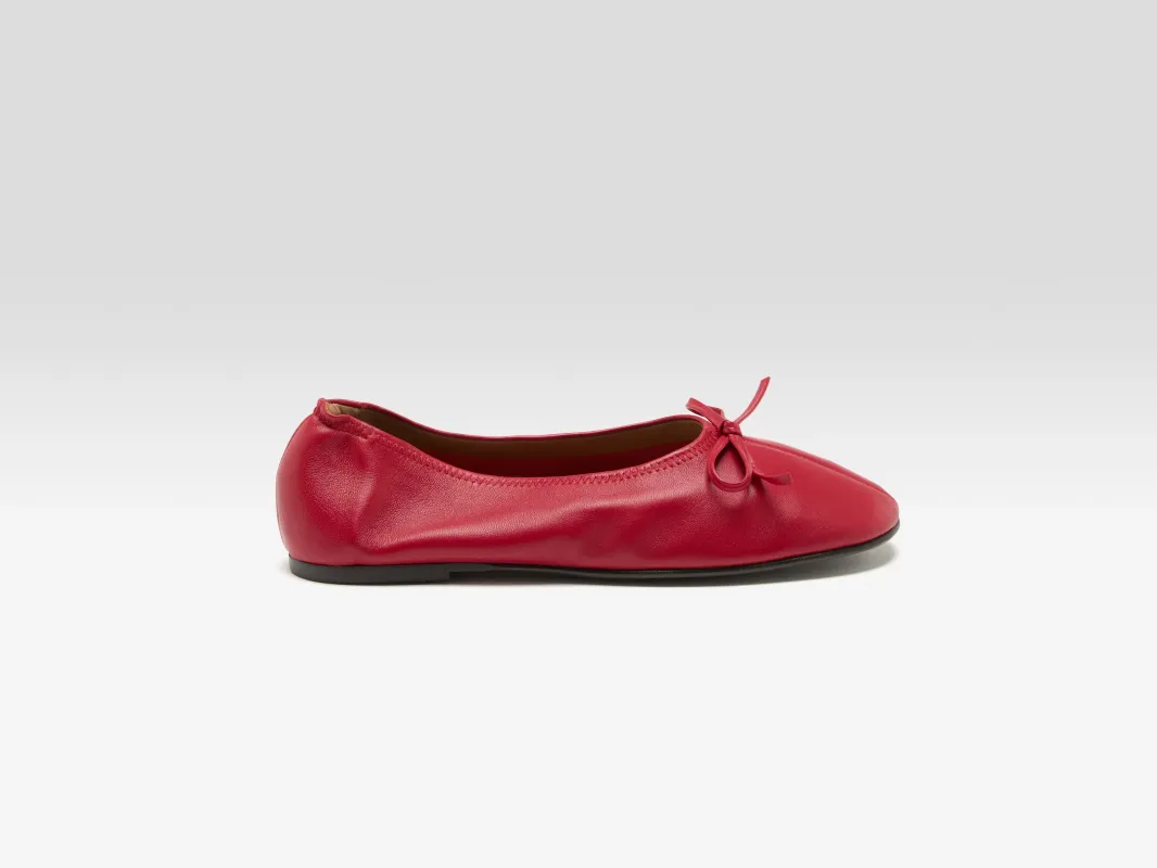 Blaise Ballerinas  (261 / W / RED) made by Bellerose