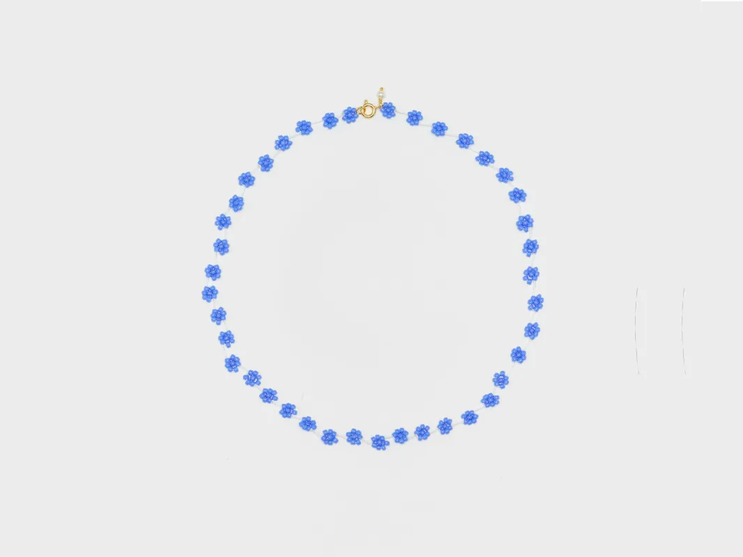 Fiori N° 08 Necklace  (251 / W / BLUE) sold by Bellerose