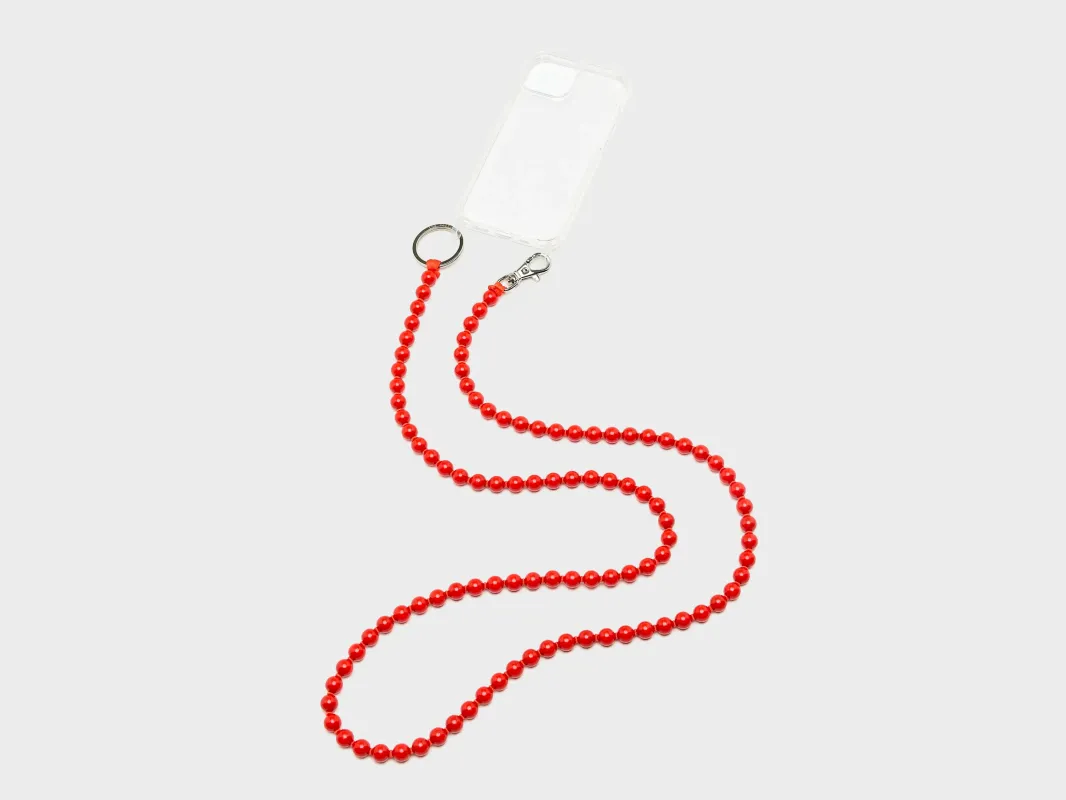 Handykette Necklace for iPhone 15  (261 / W / RED) sold by Bellerose