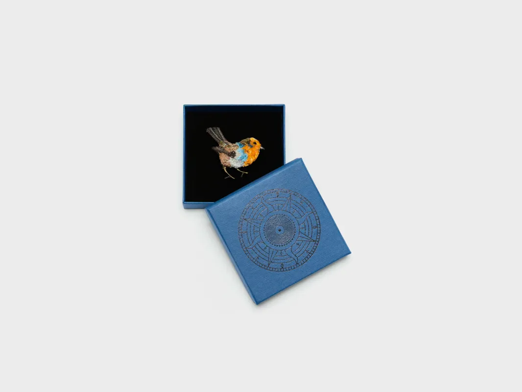 Robin Red Breast Brooch (251 / W / YELLOW) made by Bellerose