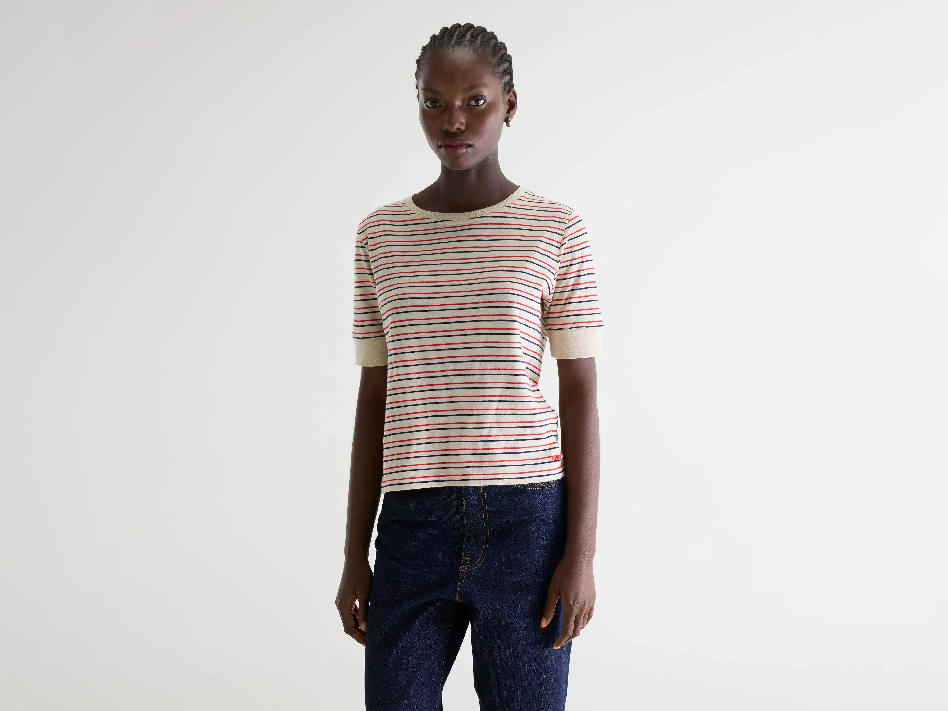 Cias slim striped t-shirt (261 / W / STRIPE A) sold by Bellerose