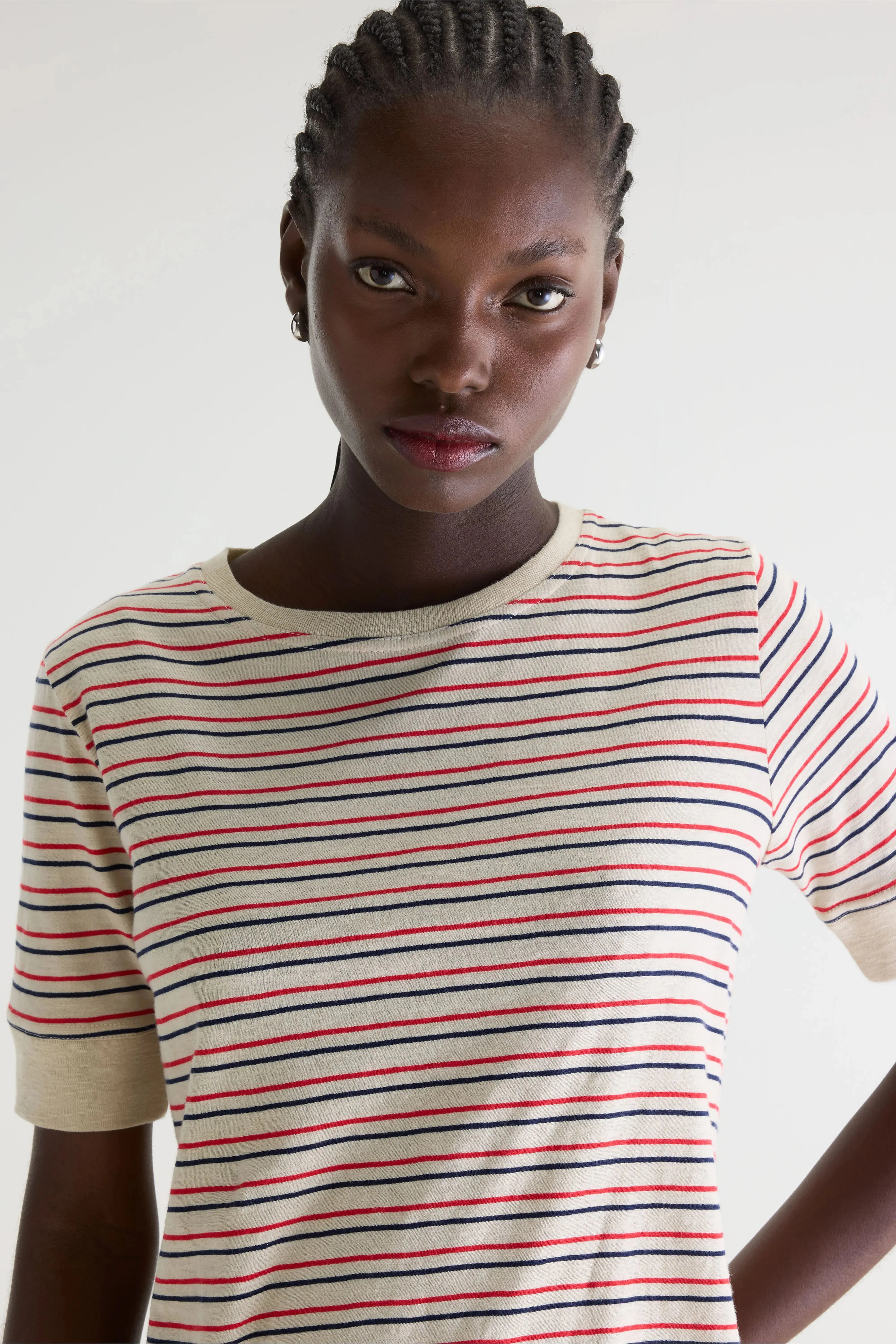 Cias slim striped t-shirt (261 / W / STRIPE A) sold by Bellerose product image thumbnail 5