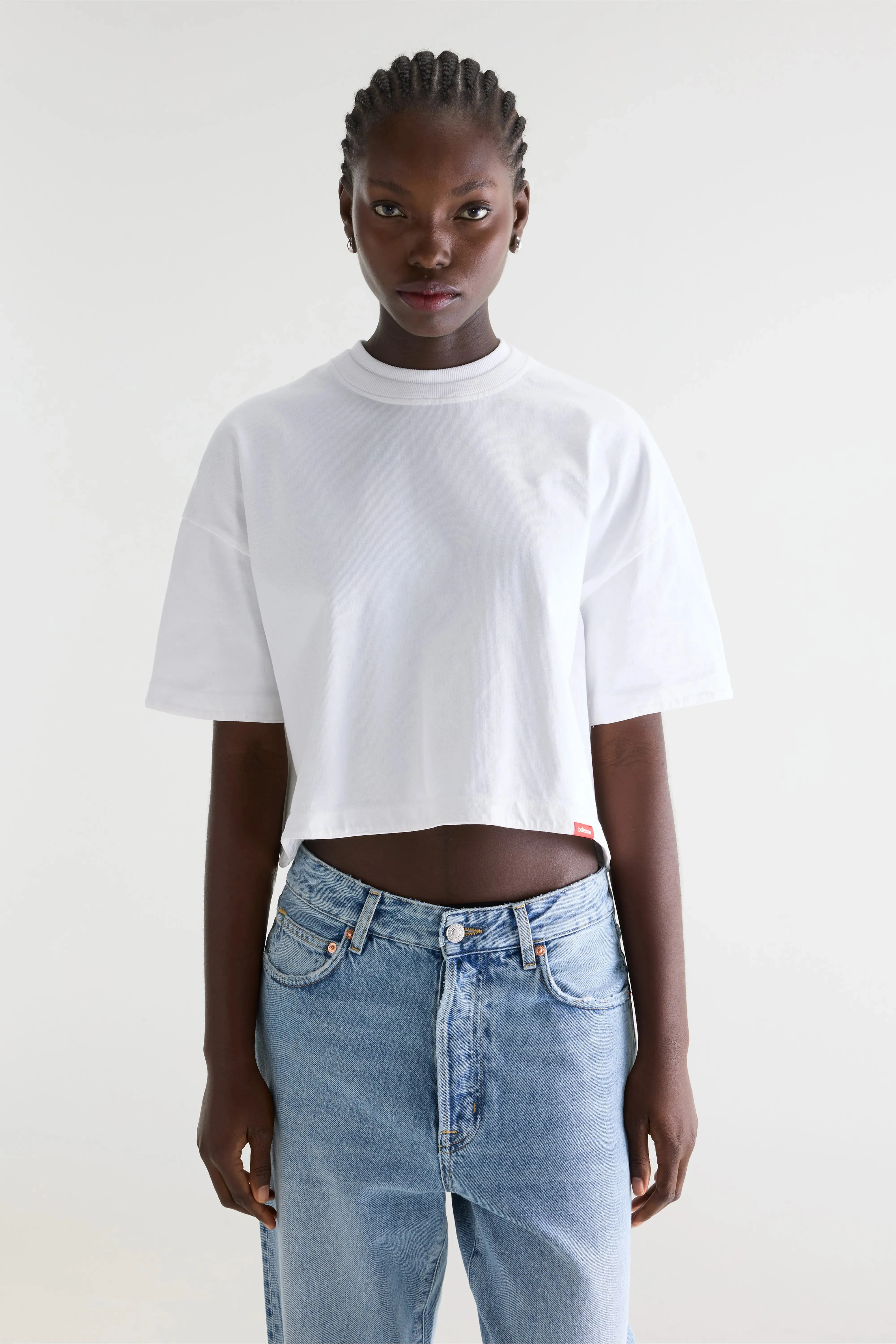 Fan cropped t-shirt (261 / W / WHITE) sold by Bellerose product image thumbnail 2