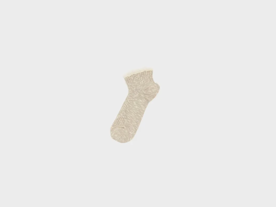 Basoli ankle socks (261 / W / OYSTER) sold by Bellerose