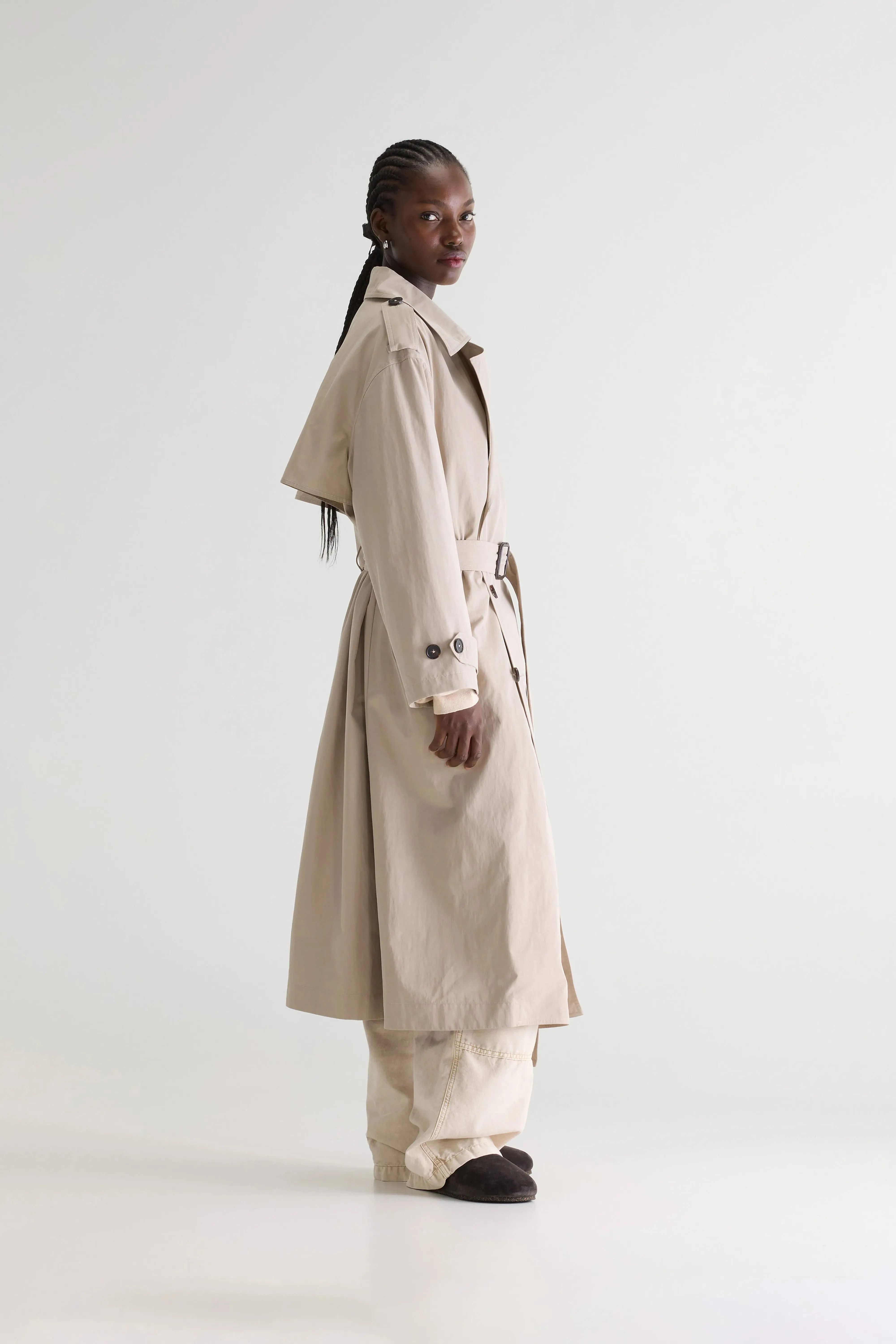 Hamy trench coat (261 / W / BRUME) sold by Bellerose product image thumbnail 4