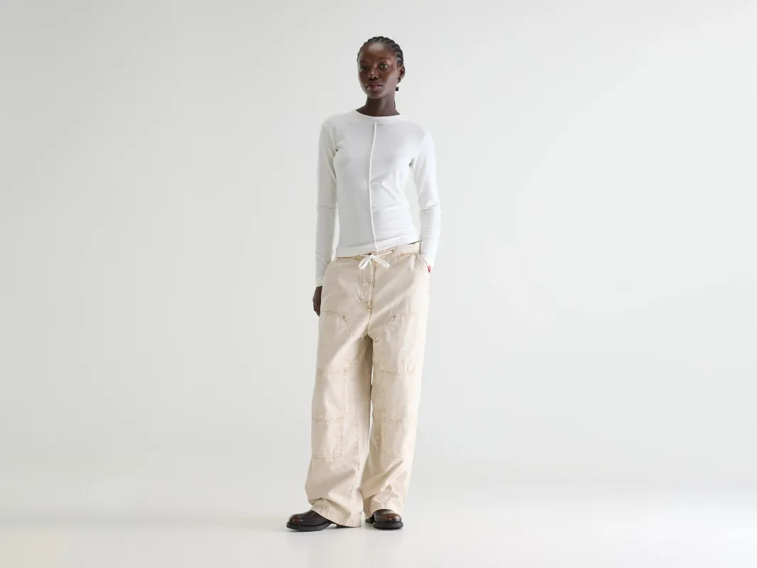 Phantom wide trousers (261 / W / BEIGE) sold by Bellerose