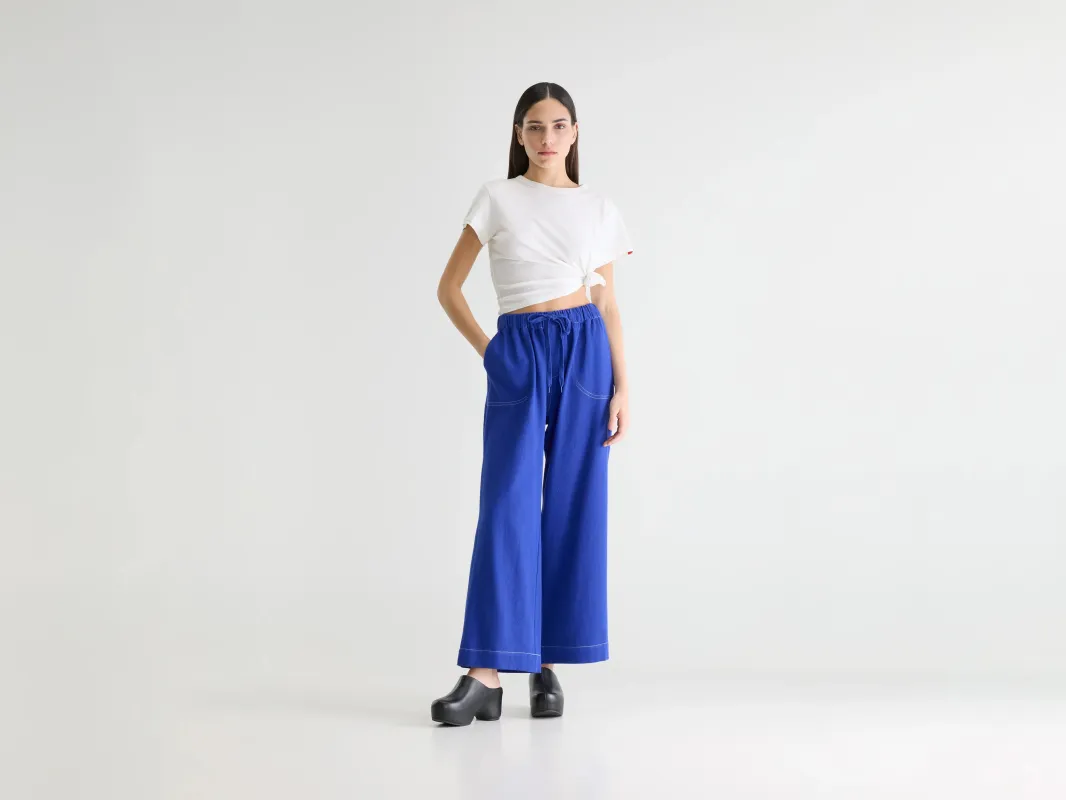 Juna relaxed trousers (261 / W / LAZULI) sold by Bellerose