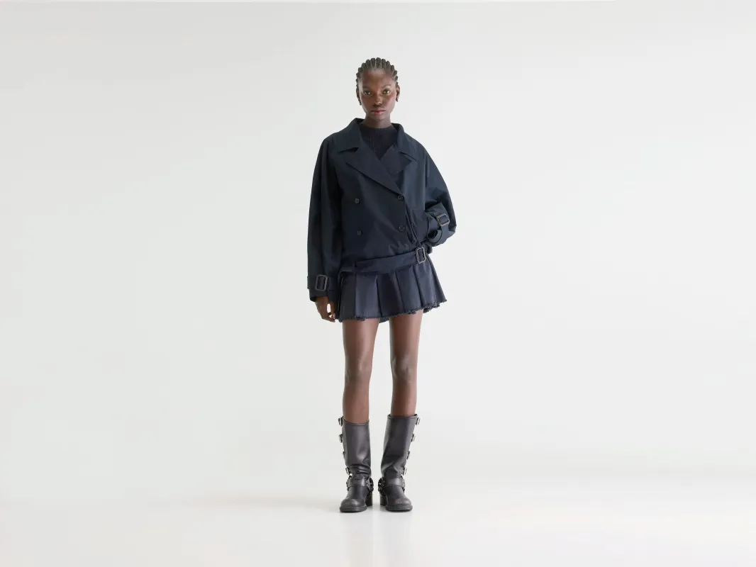 Helina trench-style jacket (261 / W / NAVY) made by Bellerose