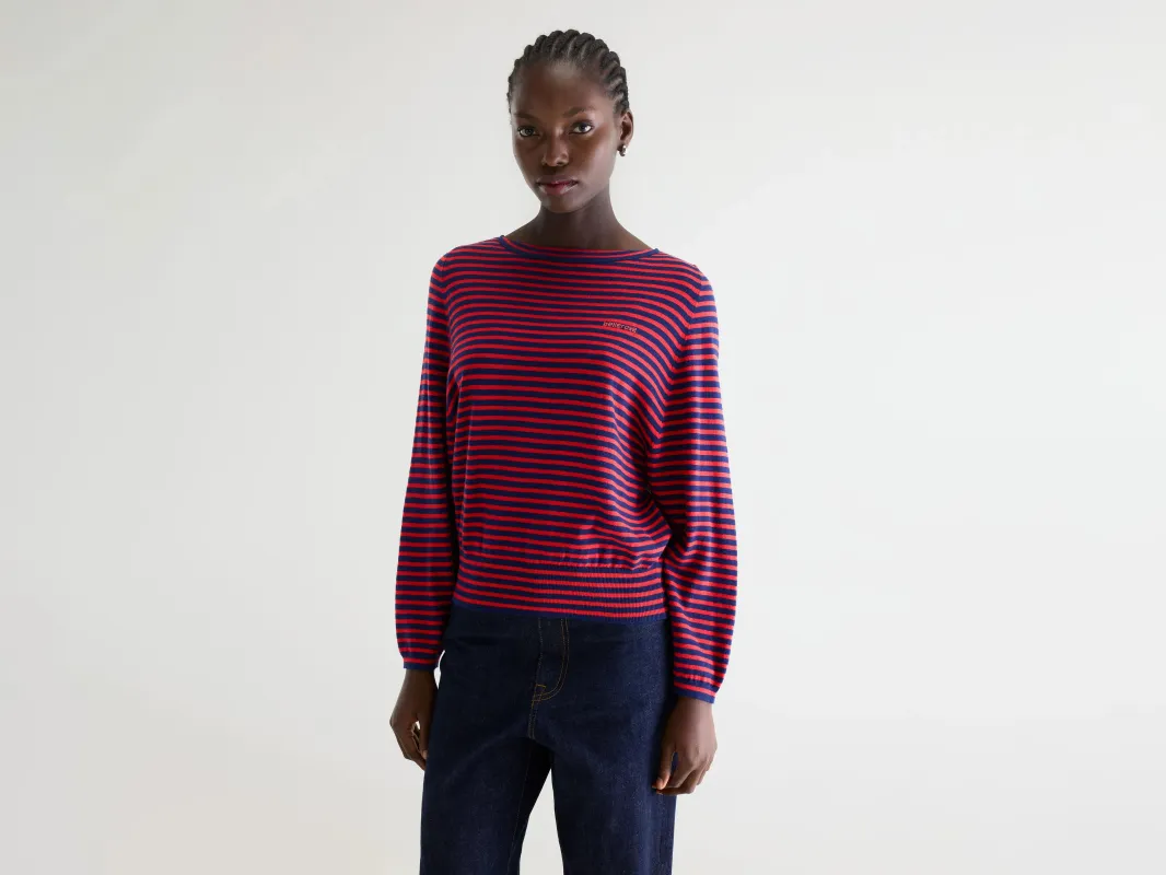Geros relaxed sweater (261 / W / STRIPE A) sold by Bellerose