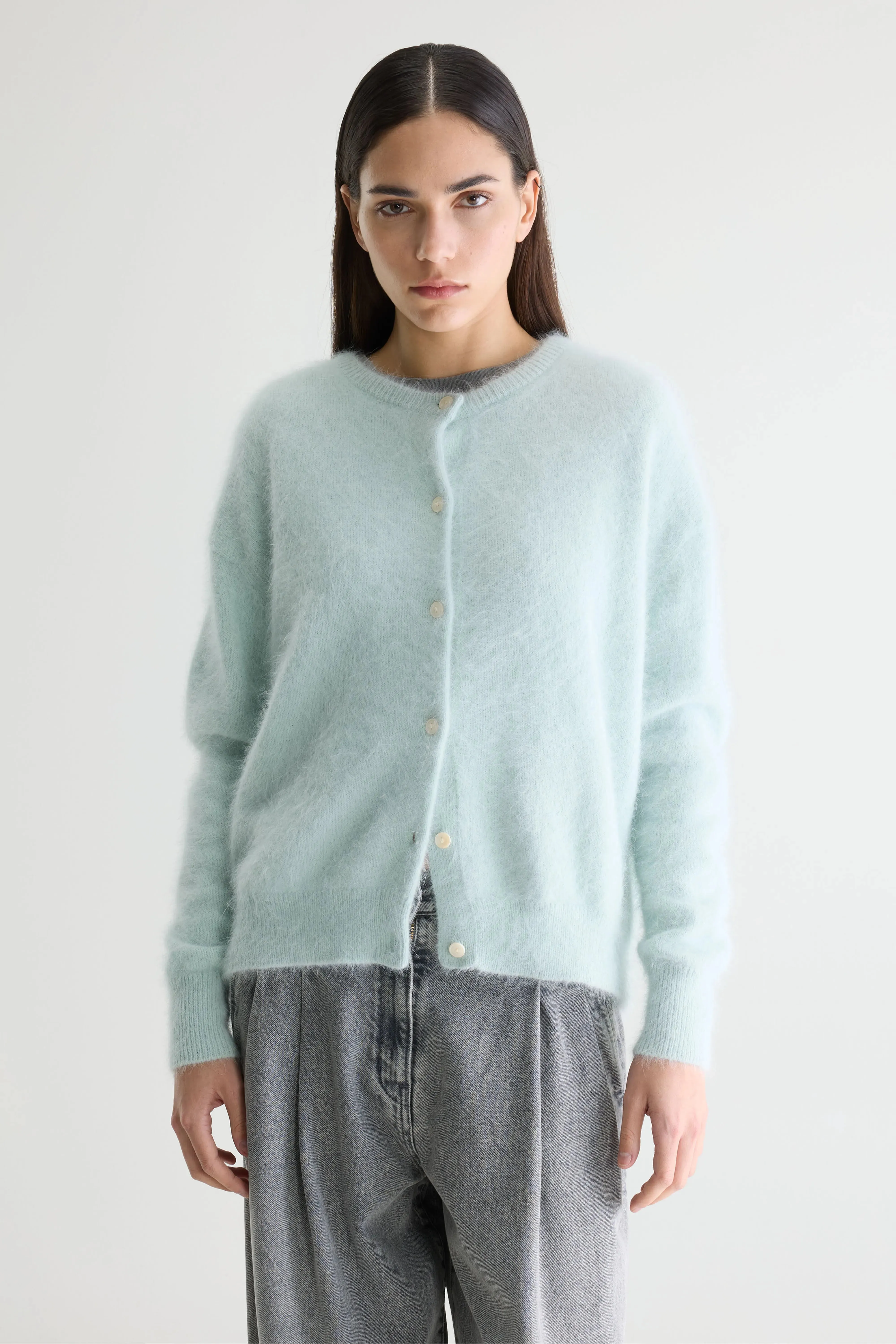 Dathan angora-blend cardigan (261 / W / ICE) sold by Bellerose product image thumbnail 2
