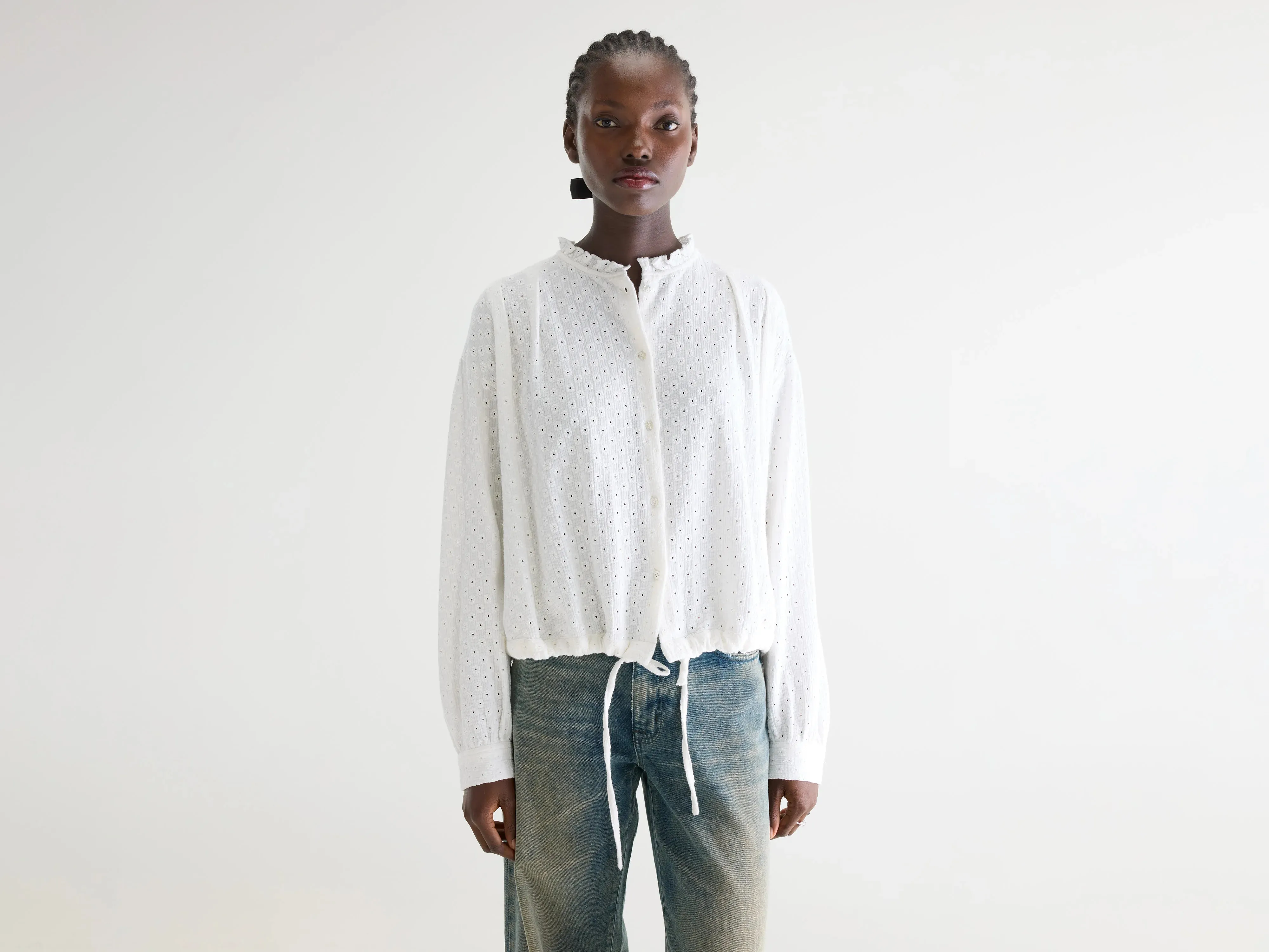 Chelsy embroidered blouse (261 / W / NATURAL) sold by Bellerose