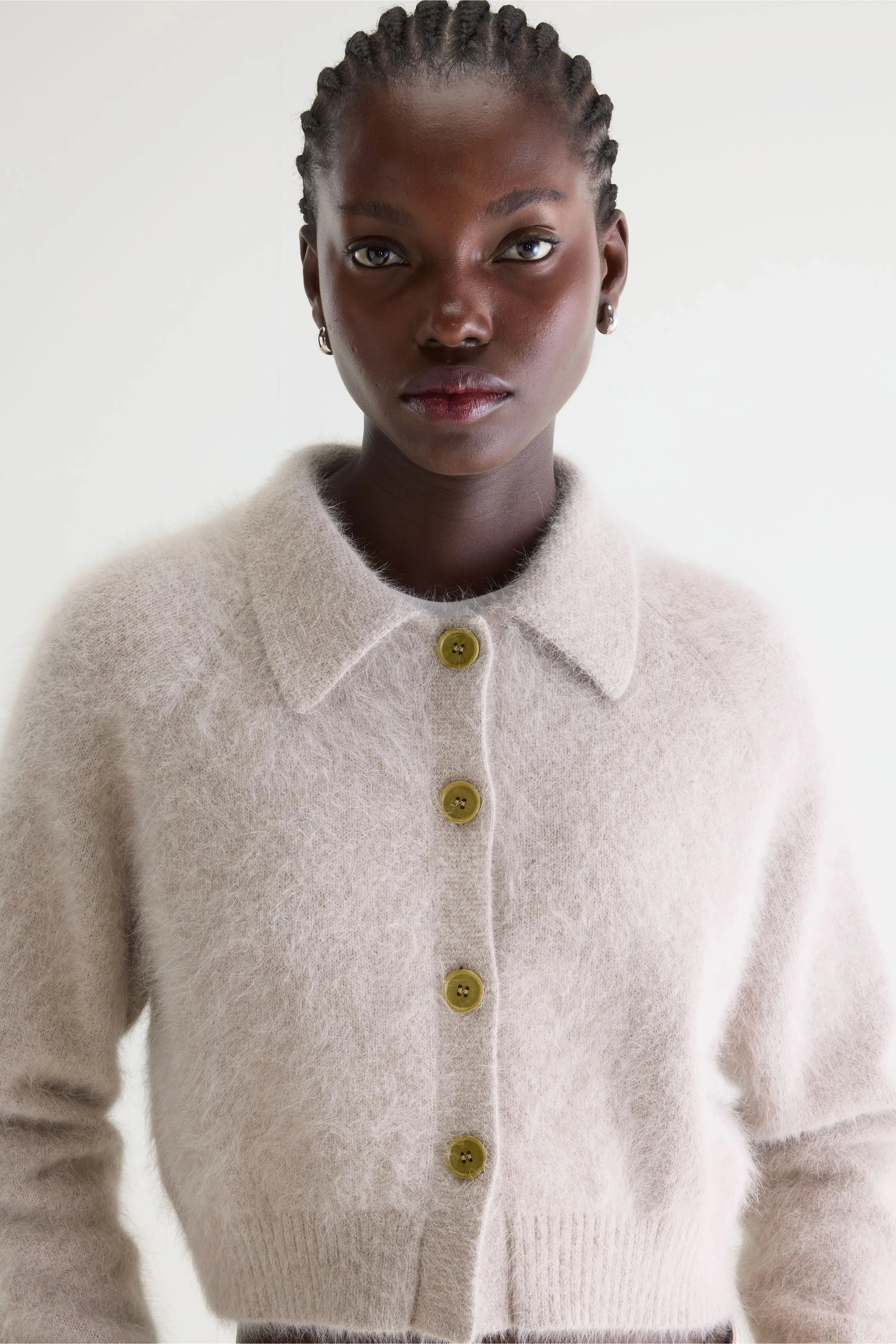 Datco angora-blend cardigan (261 / W / LIGHT GREY) sold by Bellerose product image thumbnail 5