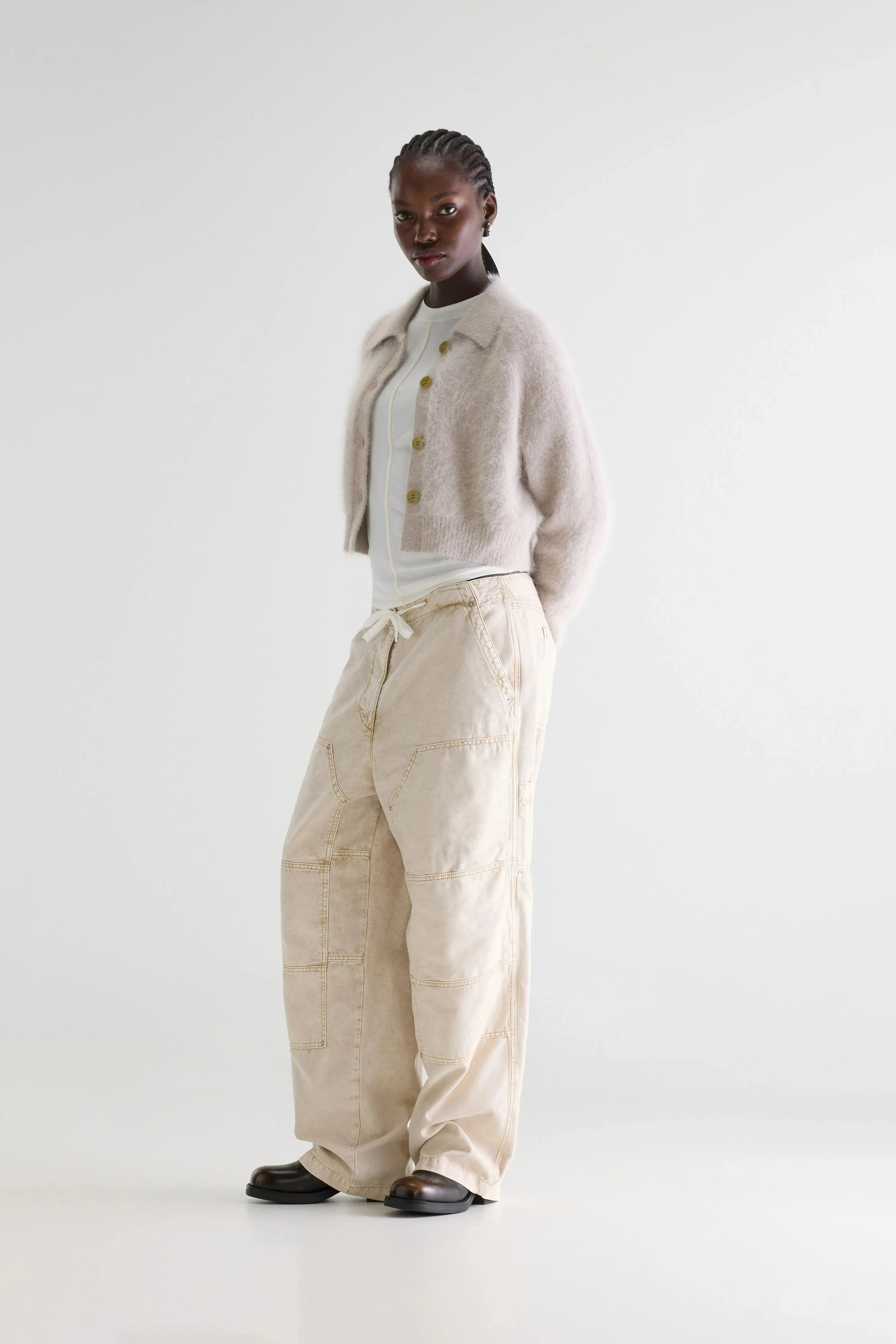 Datco angora-blend cardigan (261 / W / LIGHT GREY) sold by Bellerose product image thumbnail 3