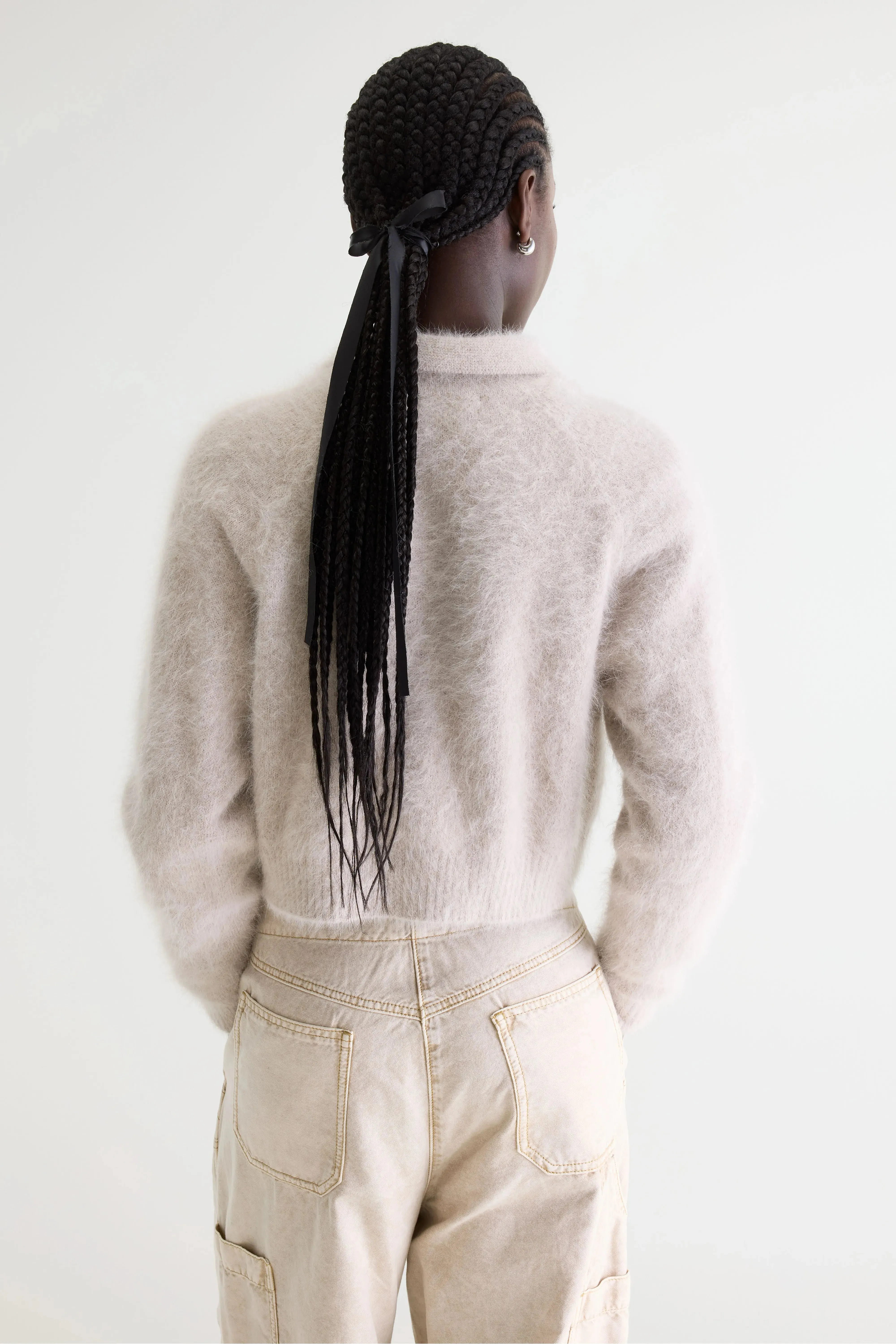 Datco angora-blend cardigan (261 / W / LIGHT GREY) sold by Bellerose product image thumbnail 4